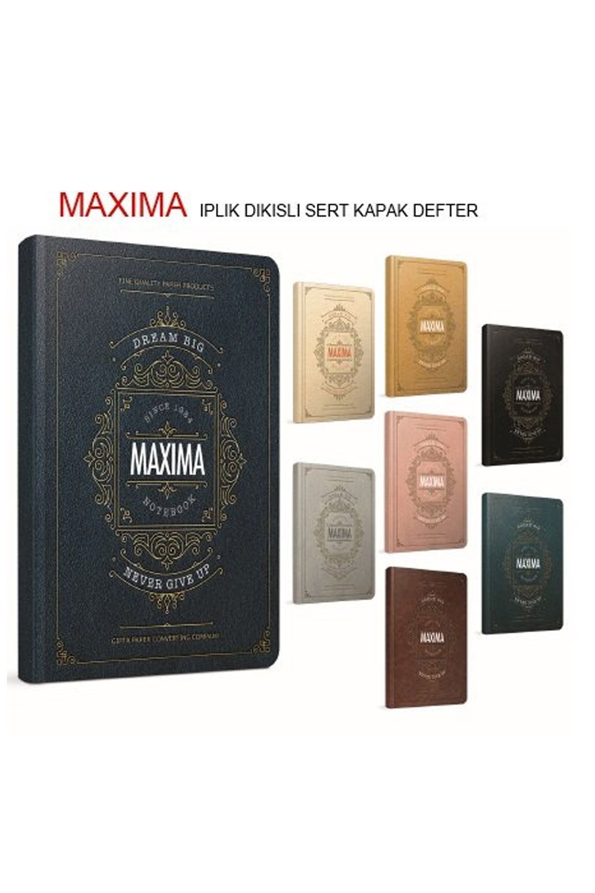 Gıpta-Maxima 13x21 Hard Cover Notebook 120 Sheets Unlined 1