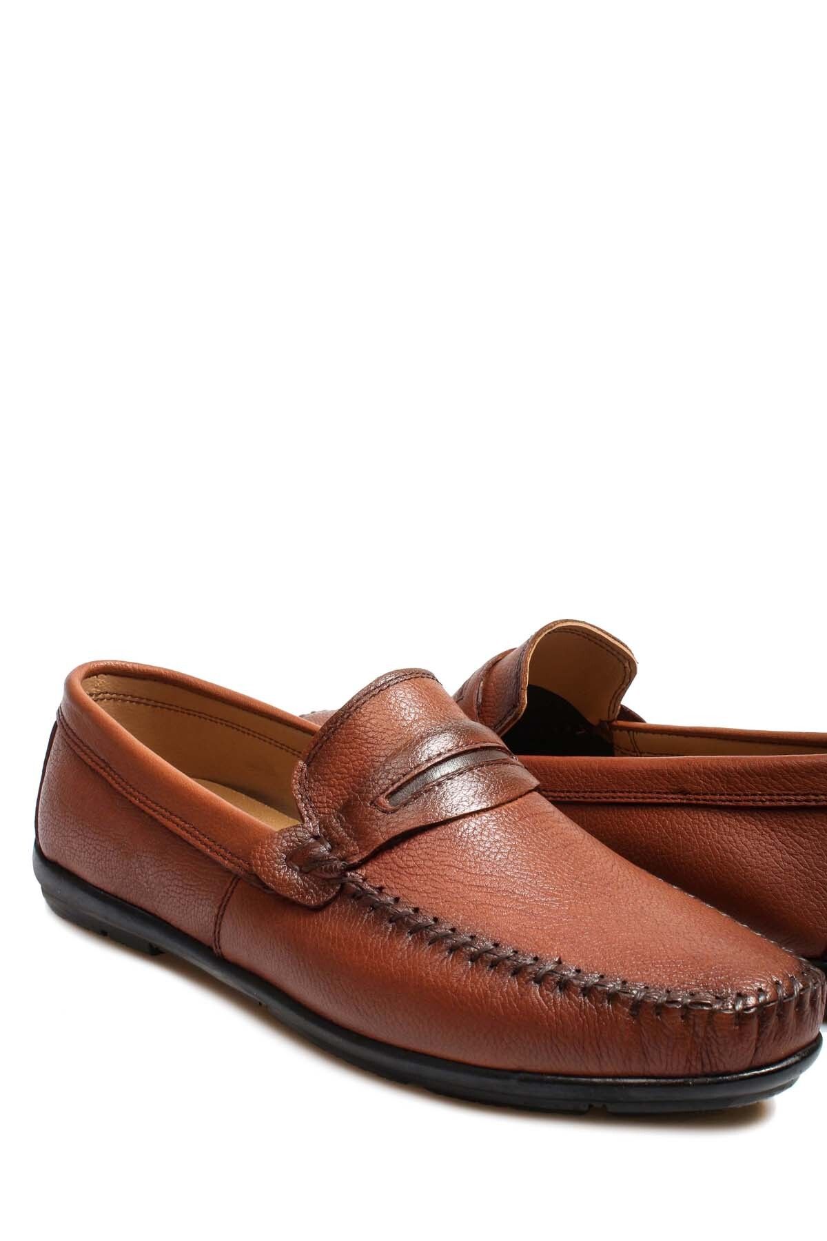 Ayakkabıhane În Interior Și În Exterior, Din Piele Naturală, Cafeniu, Pantofi Casual Pentru Bărbați Ah 08585131308 Masculin - 41