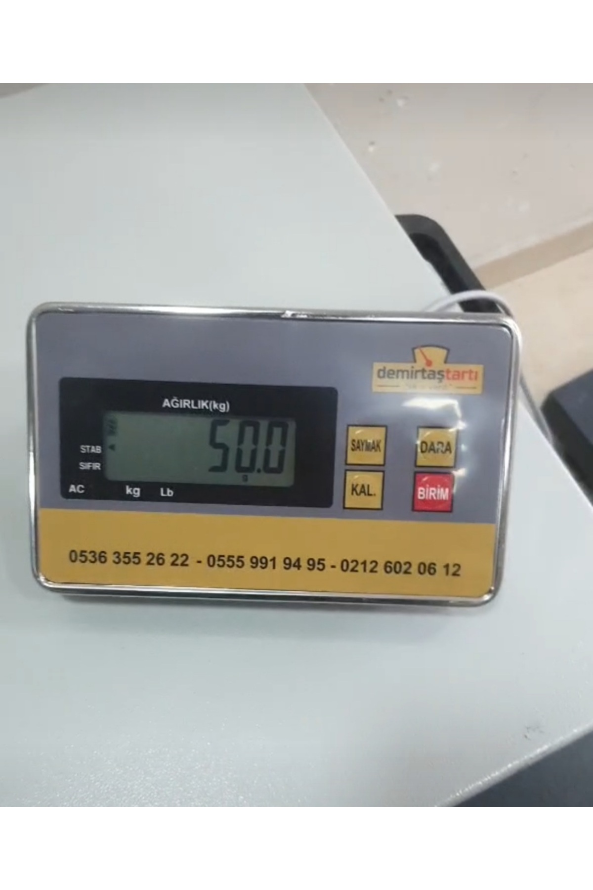 Demirtaş Tartı 60x70 Cm 600 Kg/20 Gr Veteriner Kedi Köpek Tartım Baskülü Duvara Monte Aparatı Hediye 2 YIL GARANTİ