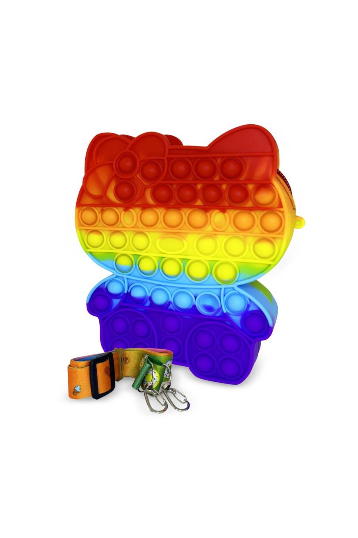 Ogi Mogi Toys-Bunte Umhängetasche aus Silikon mit Katzenmotiv 1