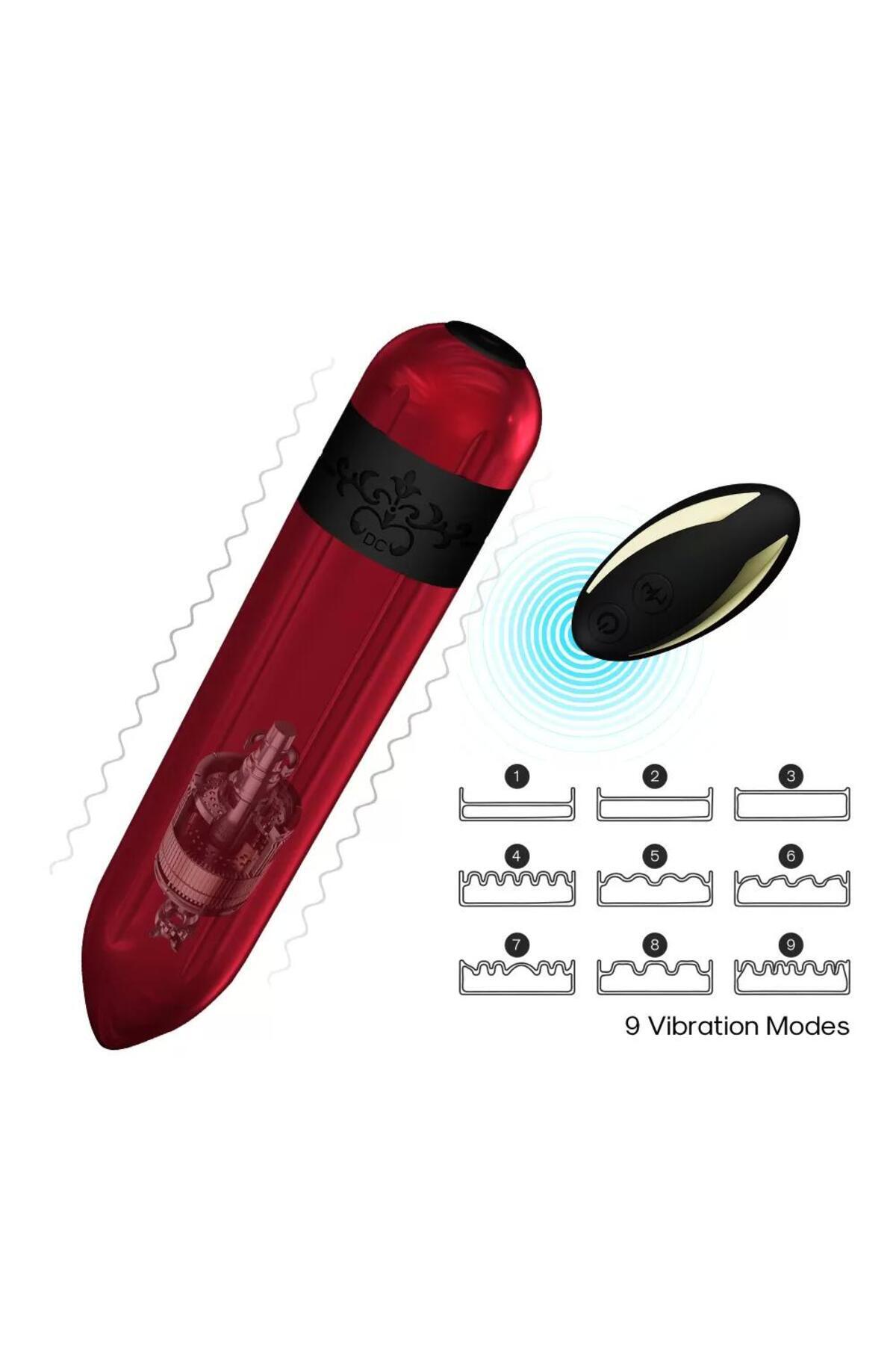 T&D ROCKET PRO Kablosuz Kumandalı Usb Şarjlı Güçlü Titreşimli Bullet Mini Vibratör 7