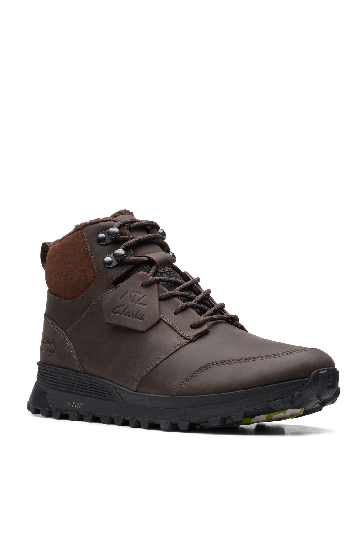 چکمه و بوت چند رنگ مردانه پوتین ضد آب چرم قهوه Atl Trek Up WP CLARKS
