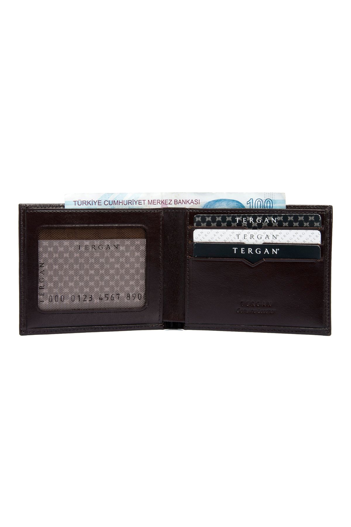 Tergan-Brown Leather Men's Wallet 01227b07 2