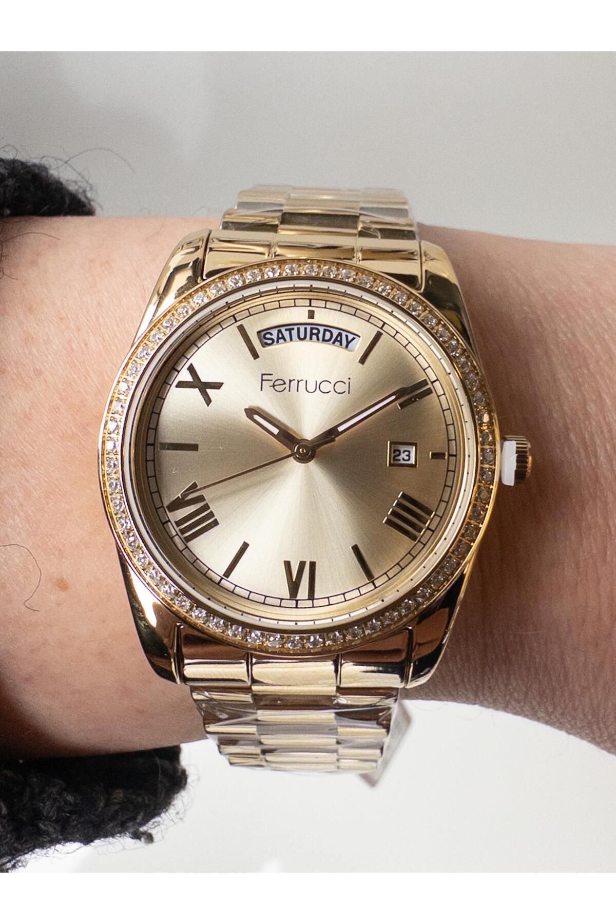 Ferrucci-Jubilee Bracelet Day and Date Display Wrist Watch 1