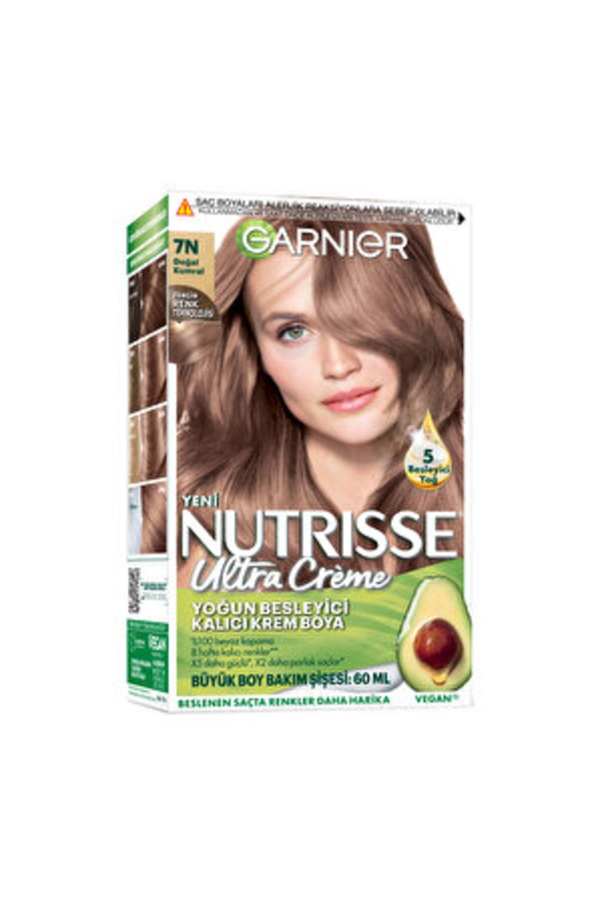 Garnier رنگ مو کرمی ماندگار تغذیه‌کننده 7N طبیعی کمری گارنیه نوتریس (2 عدد)