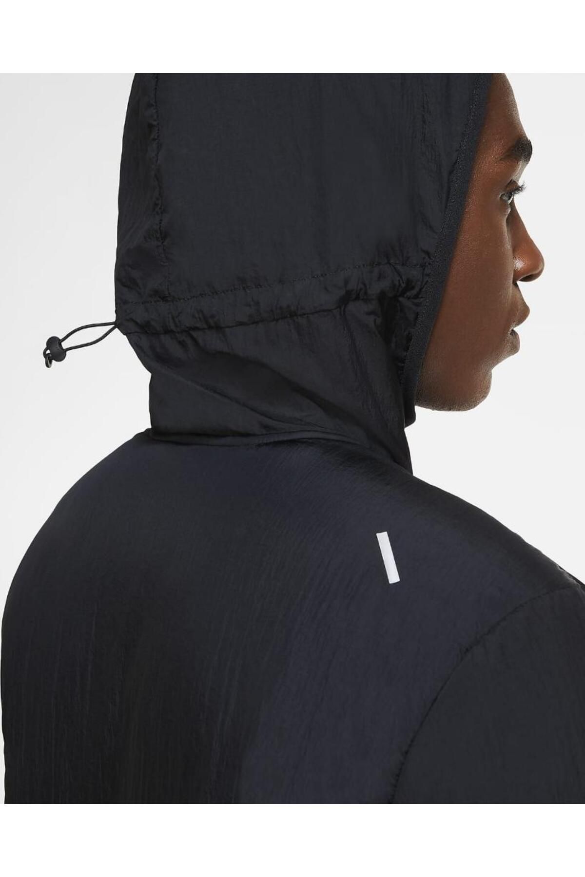 Men's aerolayer hooded running hot sale jacket