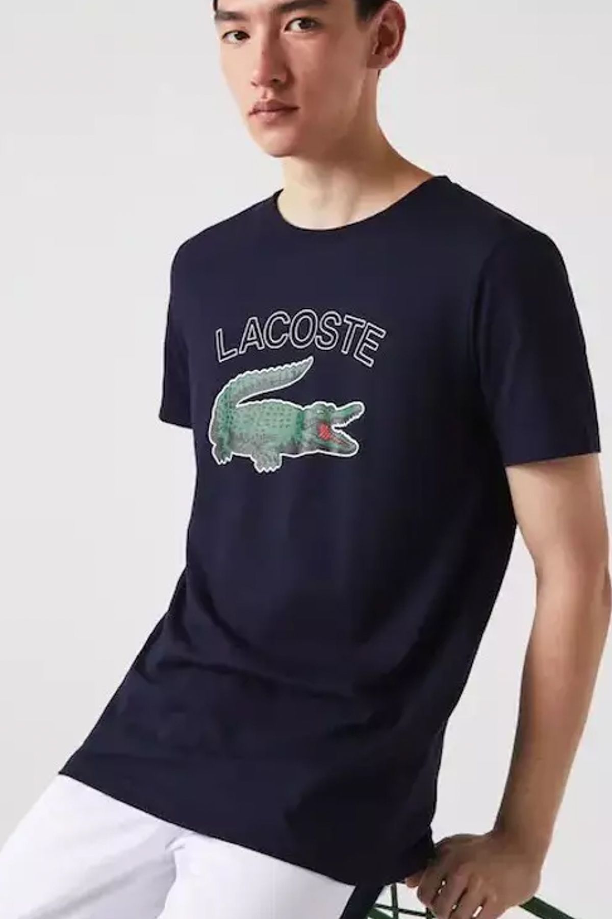 MARINE-T-Shirt für - Lacoste Männer Trendyol