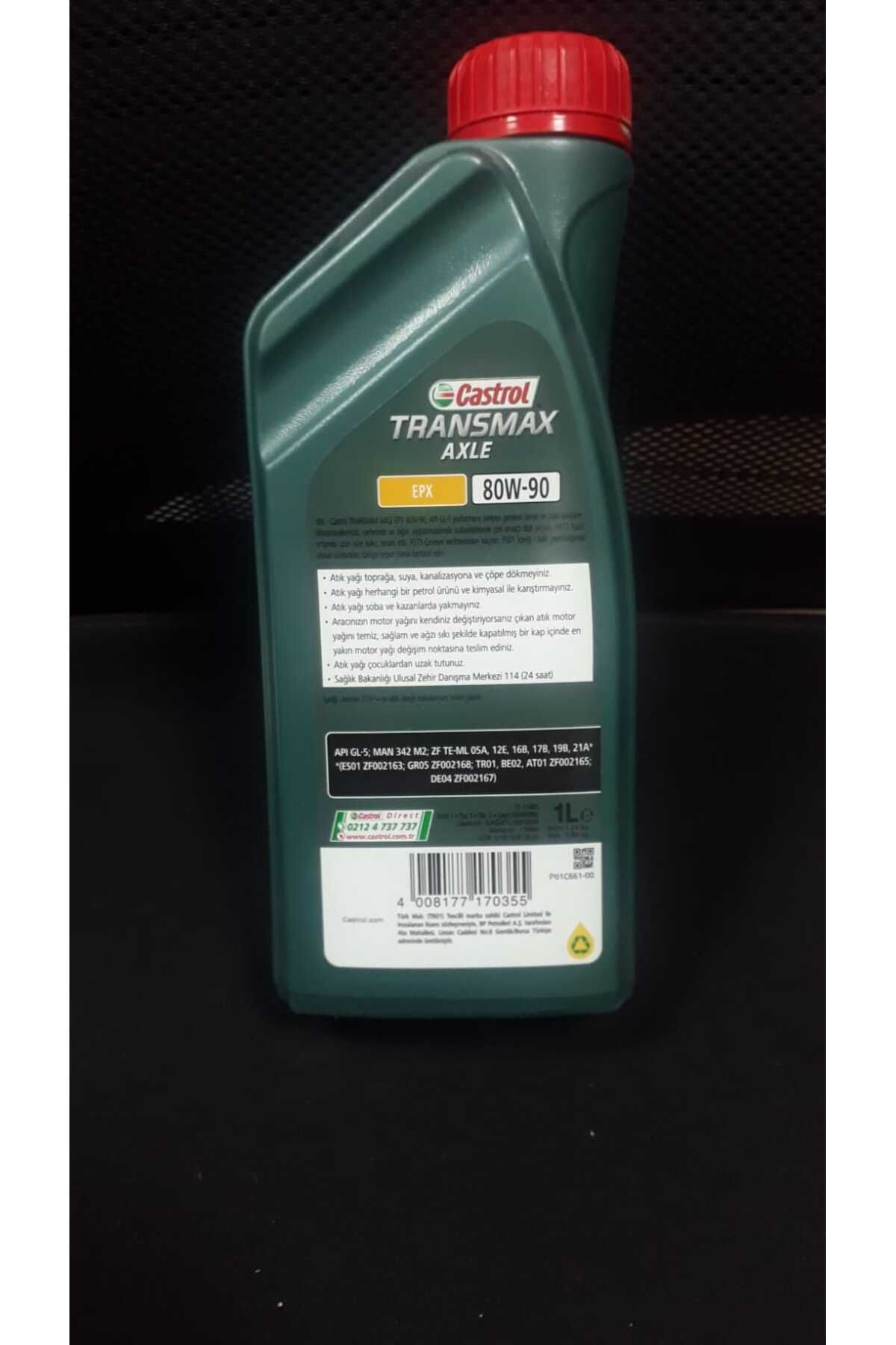 Castrol TRANSMAX AXLE EPX 80W-90 GL-5 1 LİTRE - Fiyatı, Yorumları