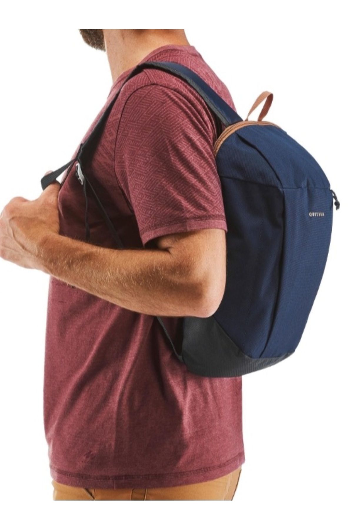کوله پشتی آبی مردانه و زنانه راه رفتن طبیعت 10 لیتر آب ندارد Decathlon
