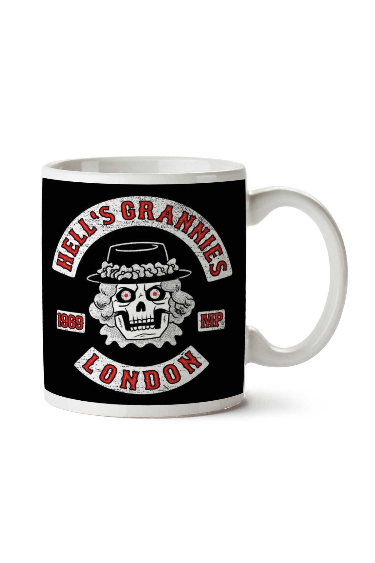 ART HEDİYE-Hells Grannies Monty Python Logo Two Sided Printed Mug 1