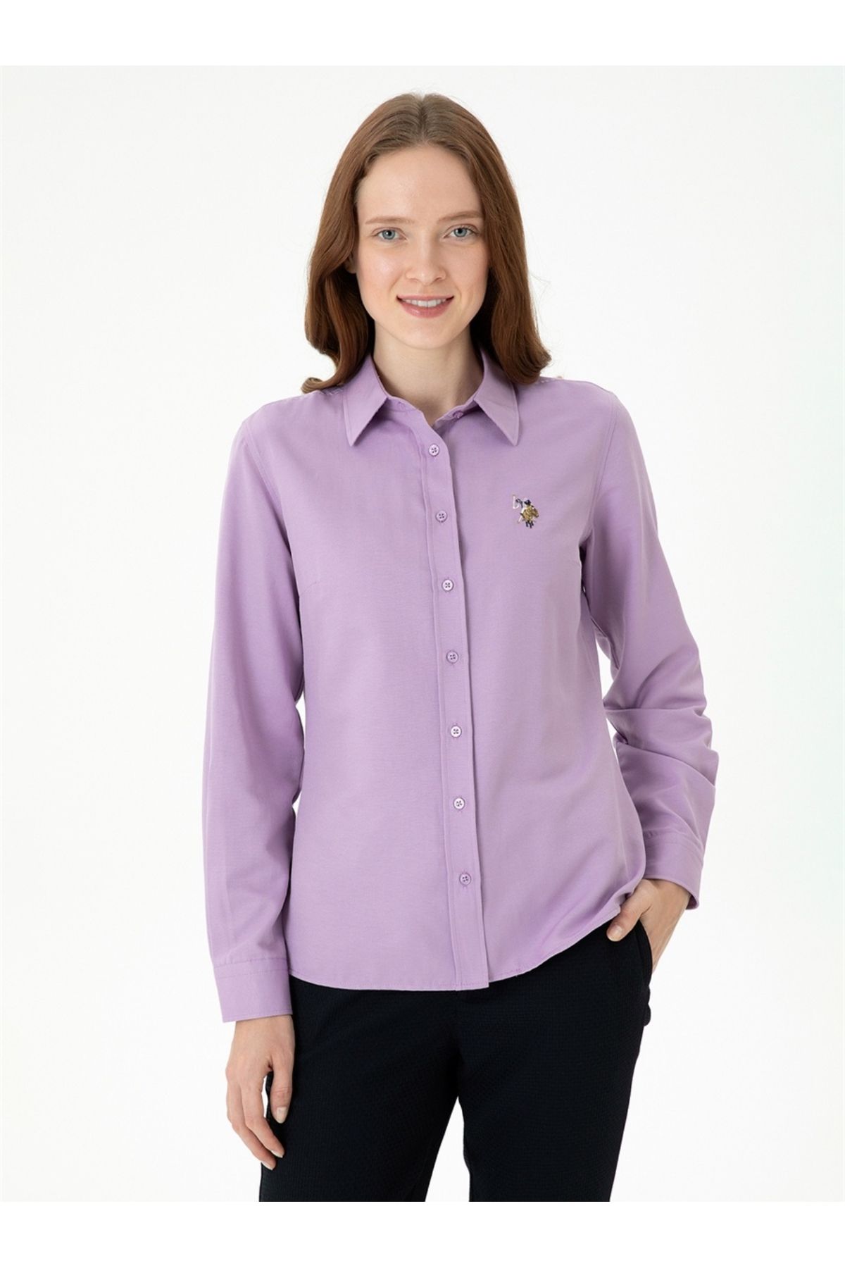 Purple polo button down deals shirts