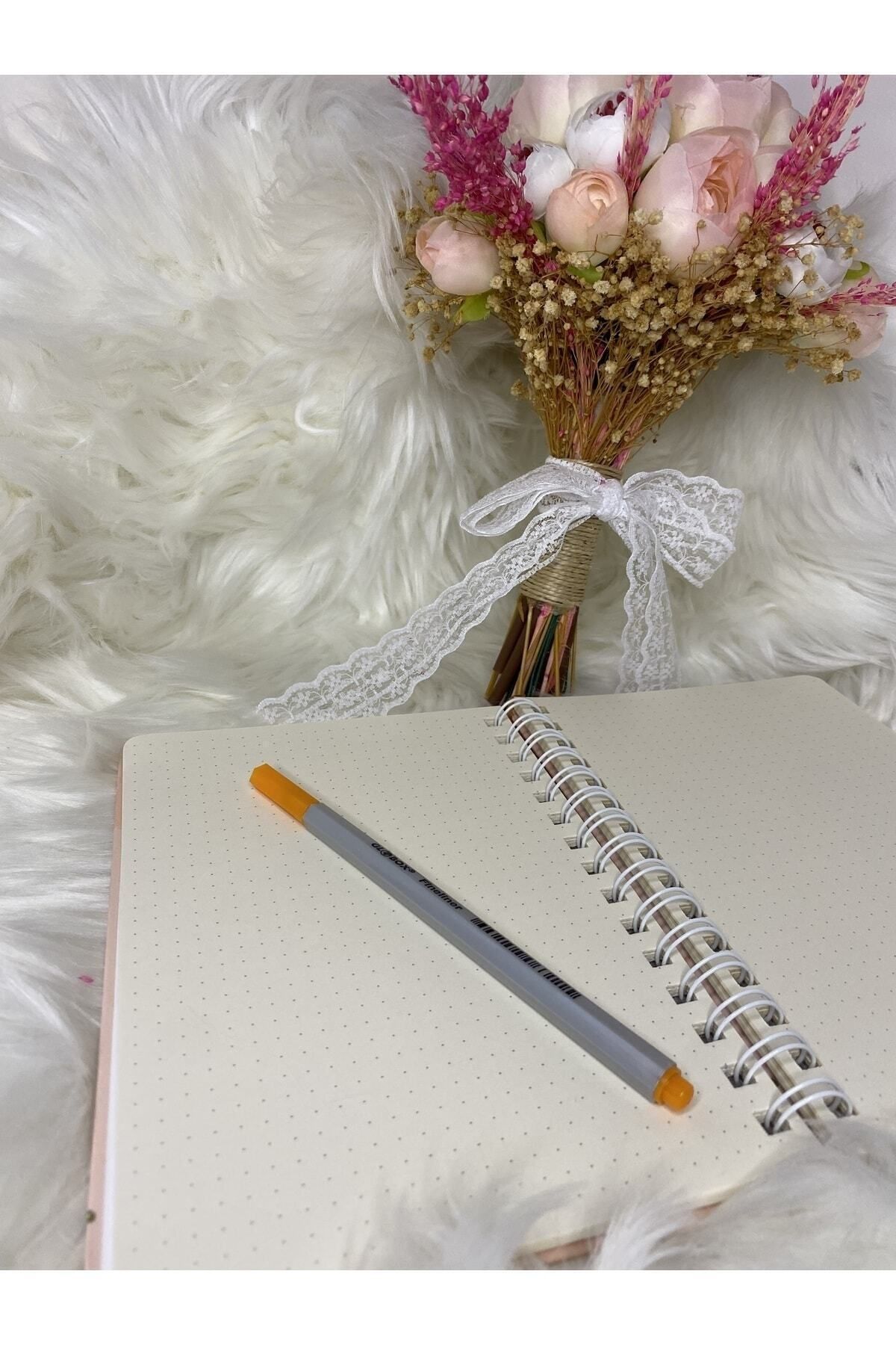 Beenotes-Spring Pattern Hard Cover Spiral Dotted Notebook / School Notebook / Notepad 4