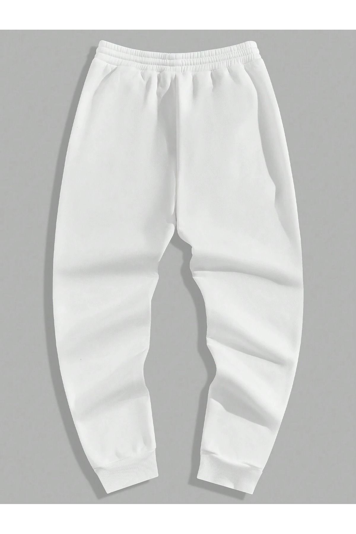 Plain white joggers store