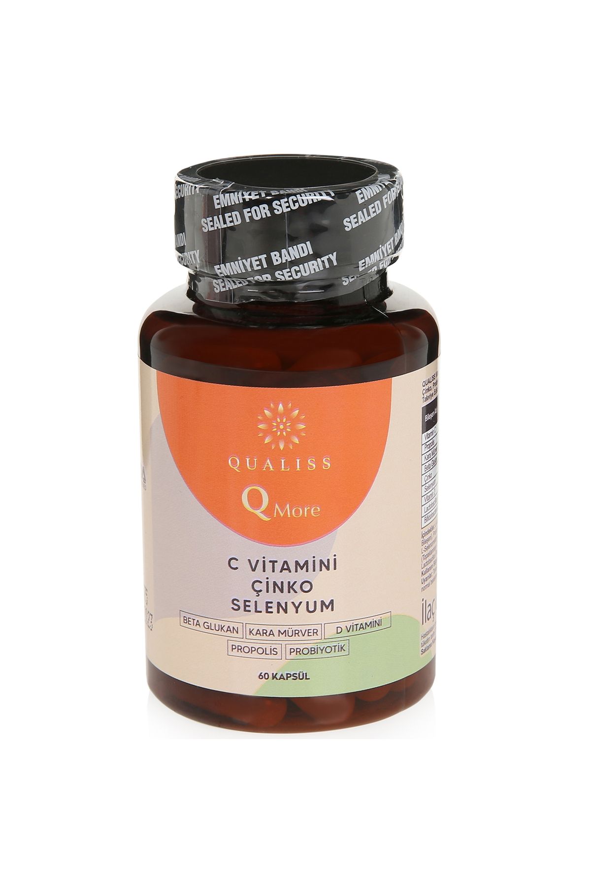 Qualiss-Q More 60 Capsules - Vitamin C, Propolis, Probiotic, Zinc and Selenium Supplement 3