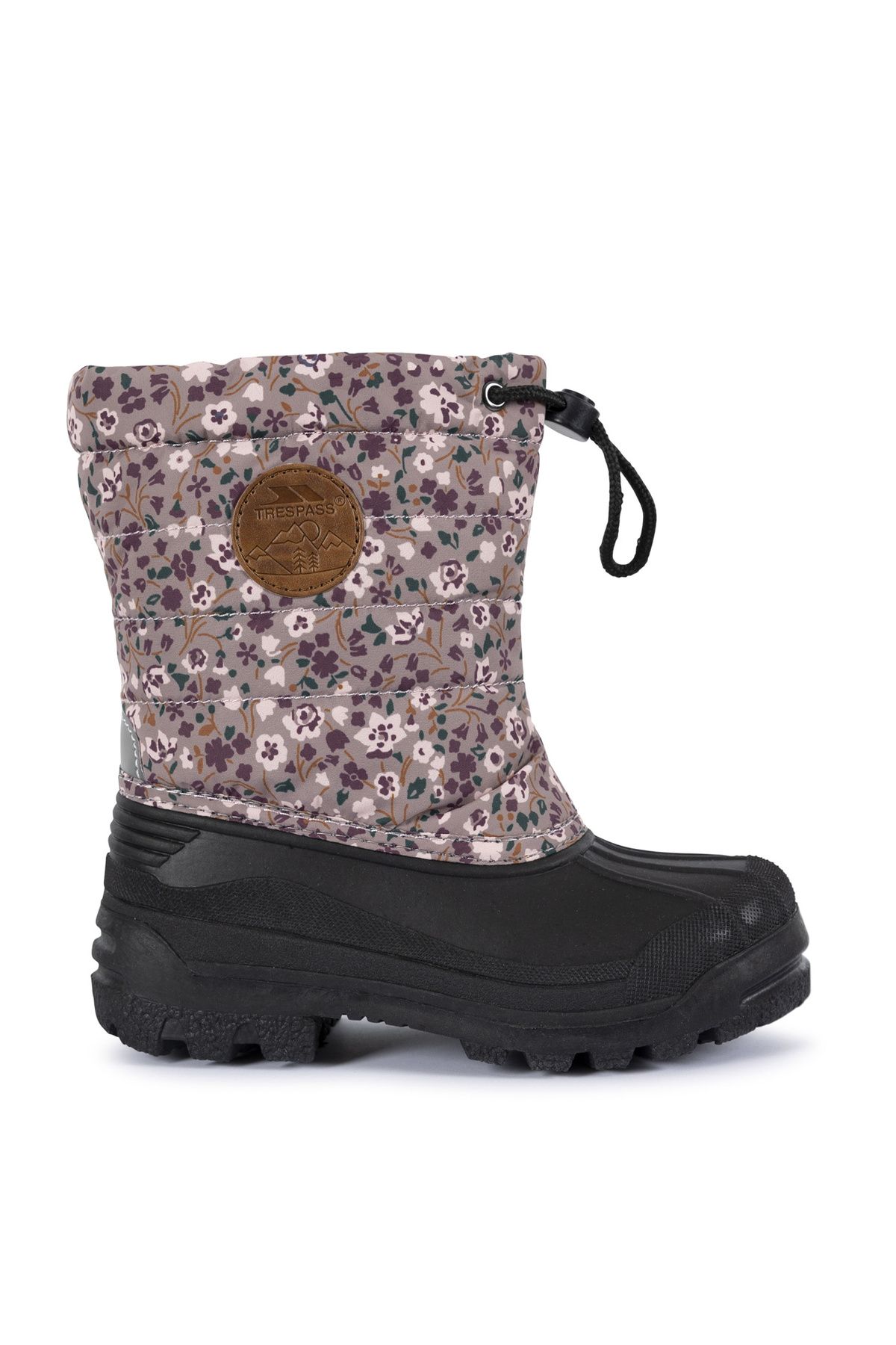 چکمه های مردانه قهوه ای در فضای باز REMY - KIDS SNOWBOOT Trespass