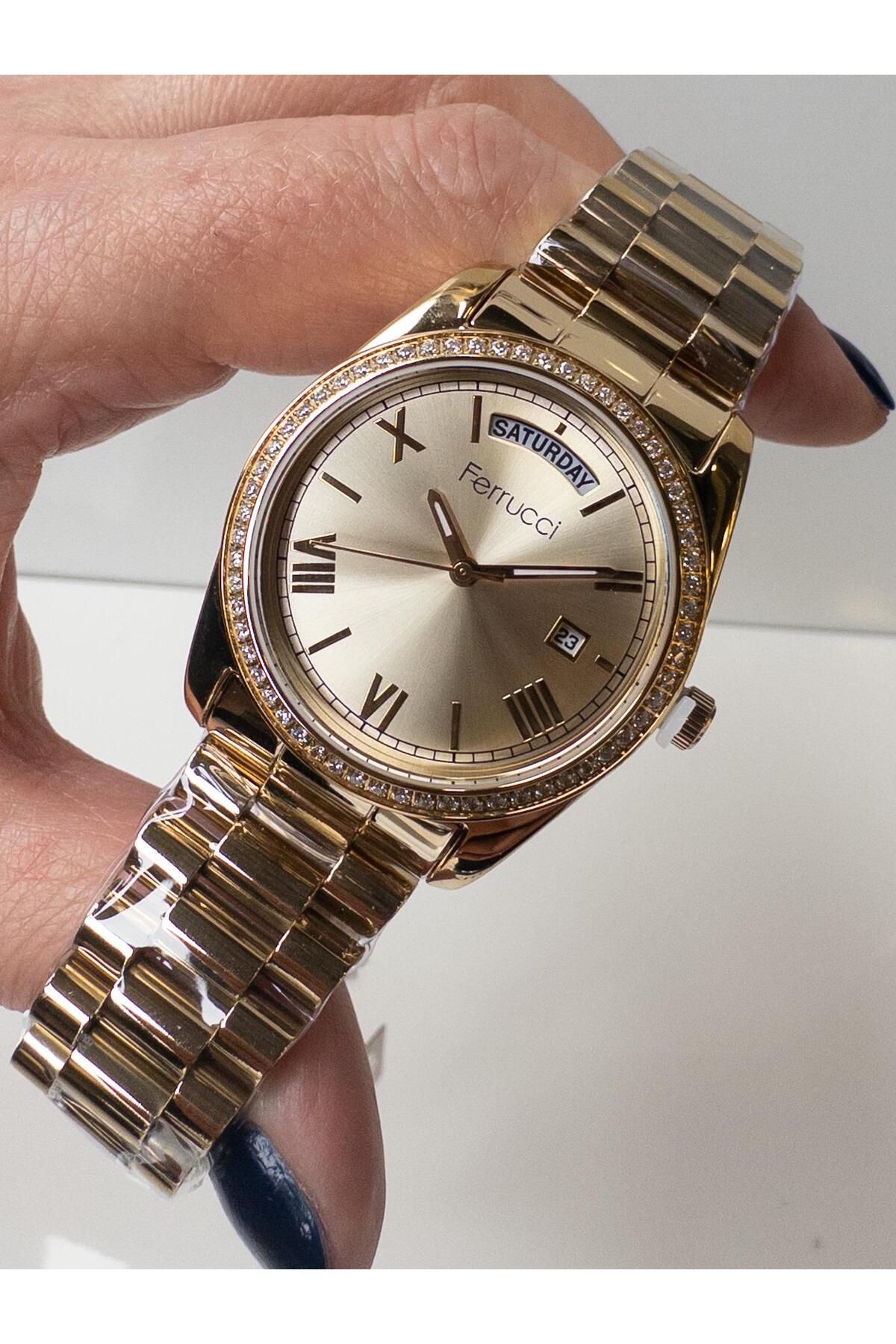 Ferrucci-Jubilee Bracelet Day and Date Display Wrist Watch 2