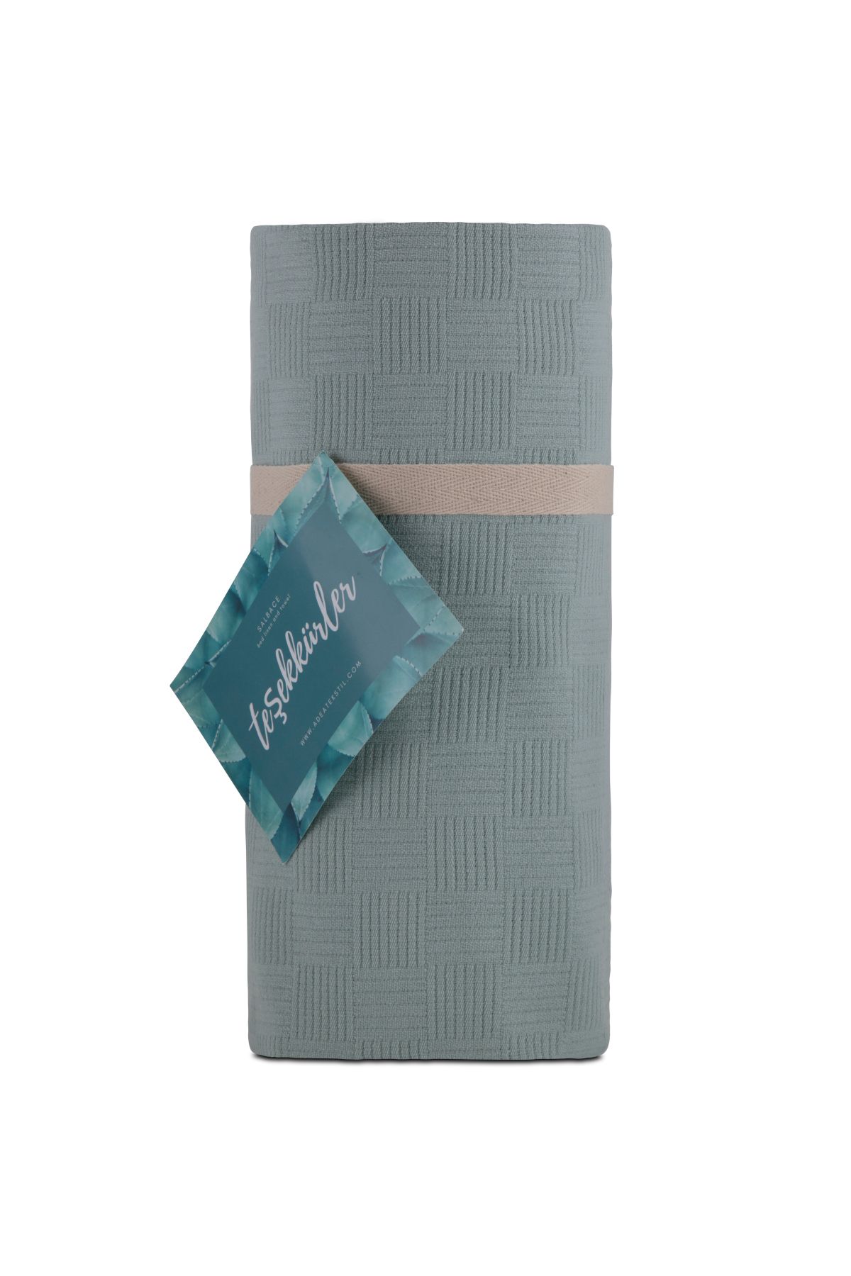 Salbace-Checkerboard Pattern Pique Single 8