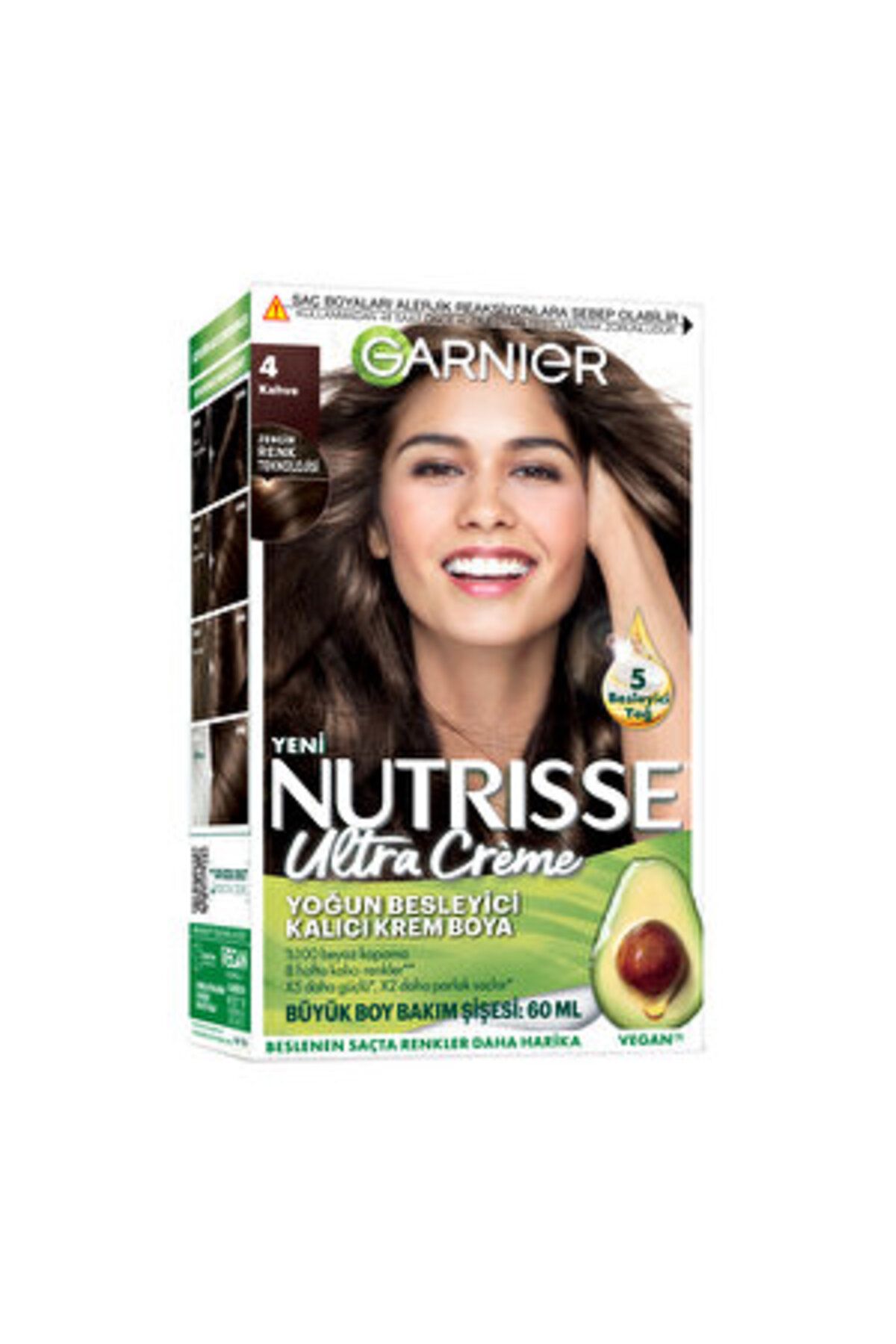 Garnier رنگ مو کرمی غذا دهنده موی مونته‌کارلو 4 قهوه‌ای (1 عدد)