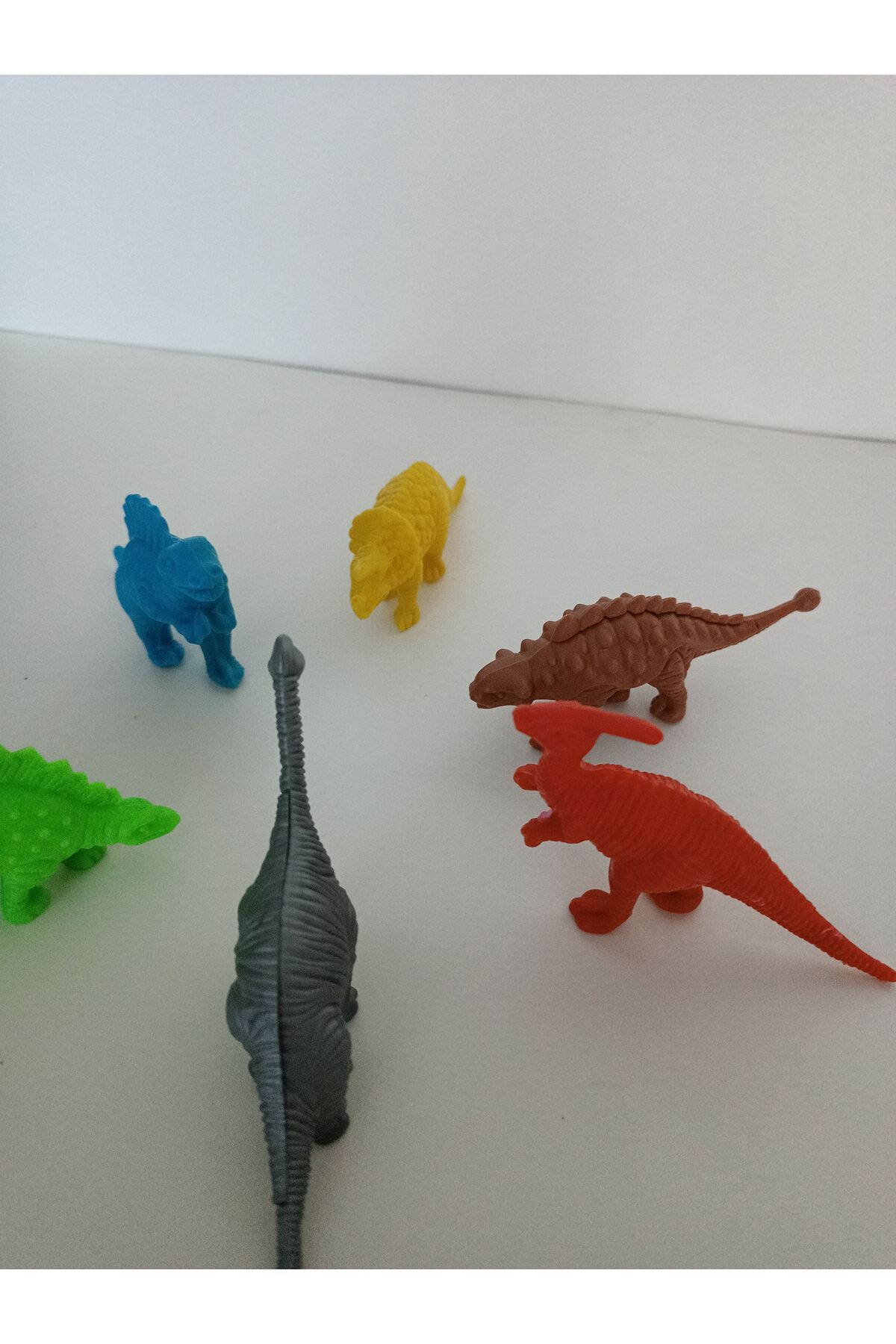 Oyuncak Dinazor Hayvanları Seti 6 Parça - Dinozor Dünyası Oyuncak Seti 6'lı Dinazor Oyuncak 5