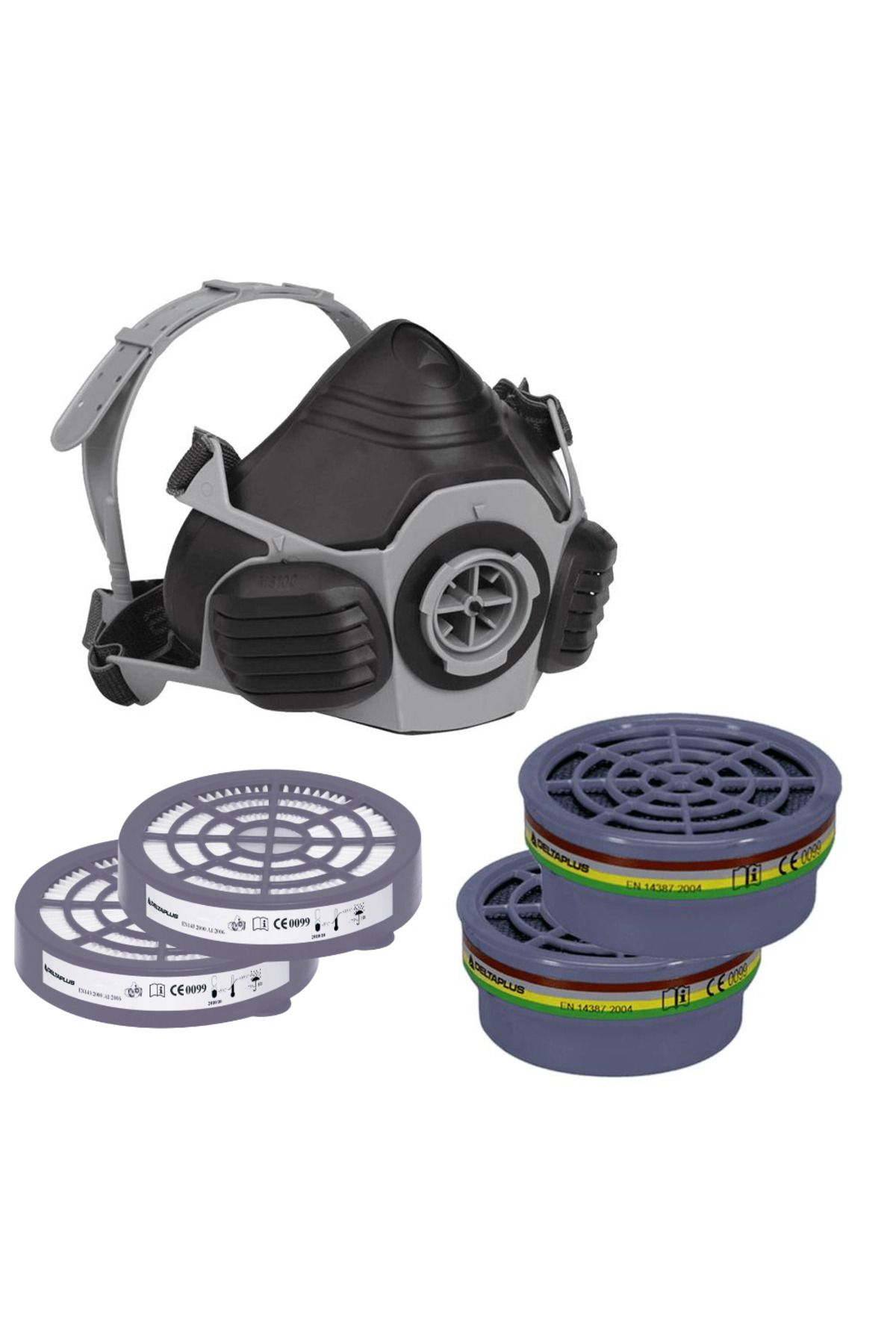 Masque de protection respiratoire M6100 Delta Plus|Sanifer