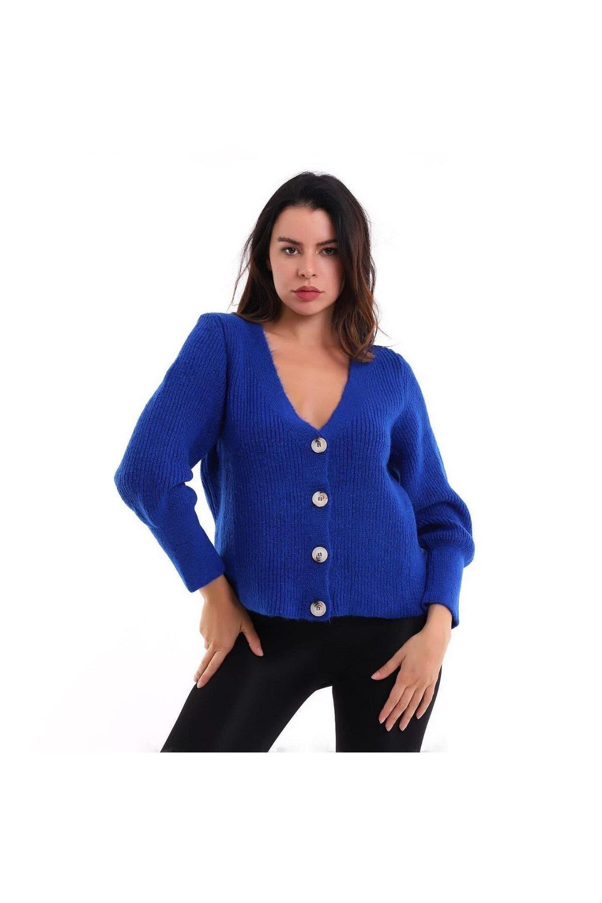 Royal blue on sale cropped cardigan