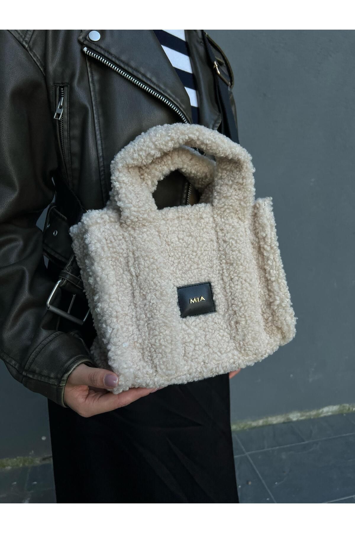 Mia shop bag beige