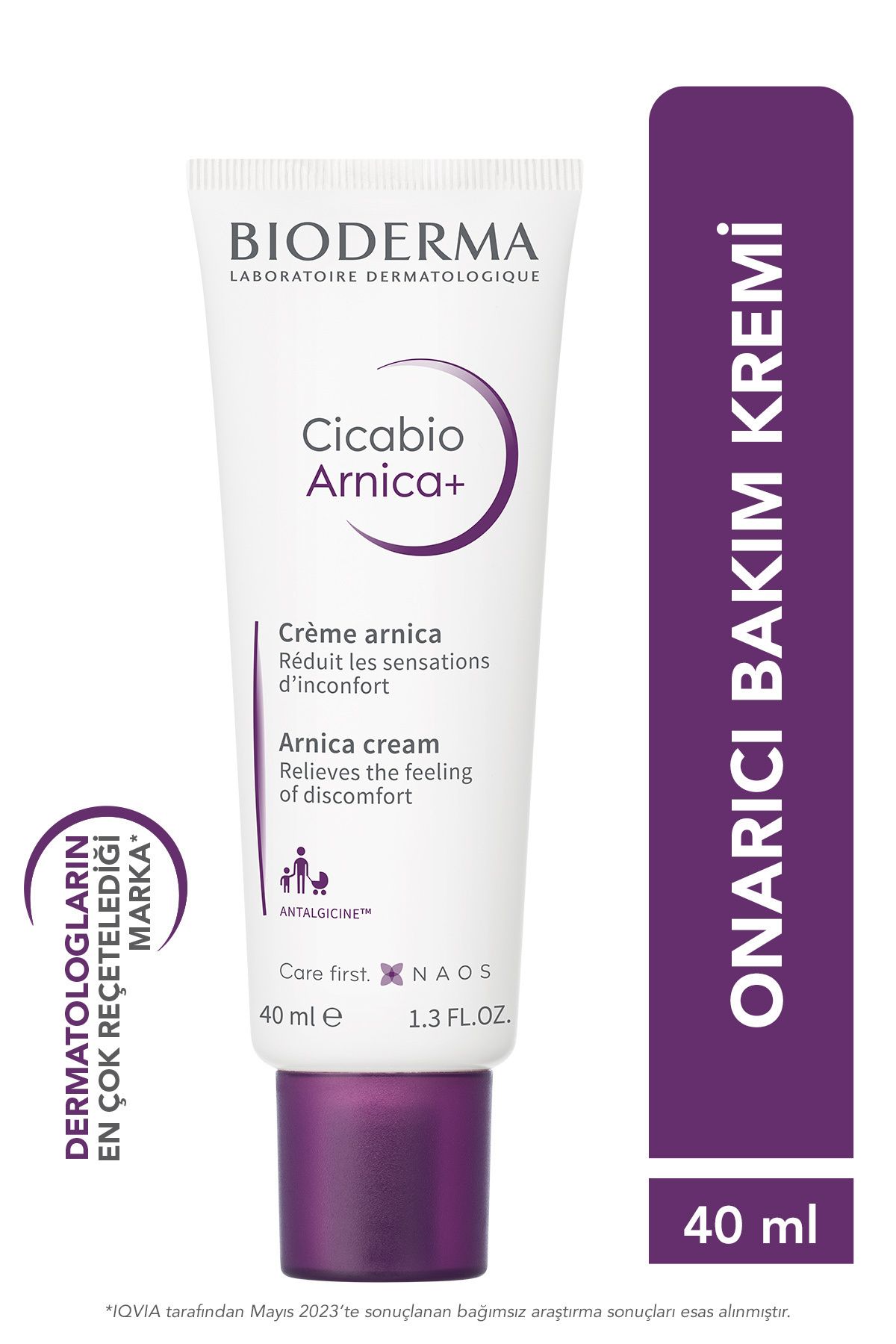 Bioderma کرم ترمیم کننده حفاظت پوست صورت و بدن سیکابیو آرنیکا+ برای بزرگسالان و کودکان 40 میلی لیتر