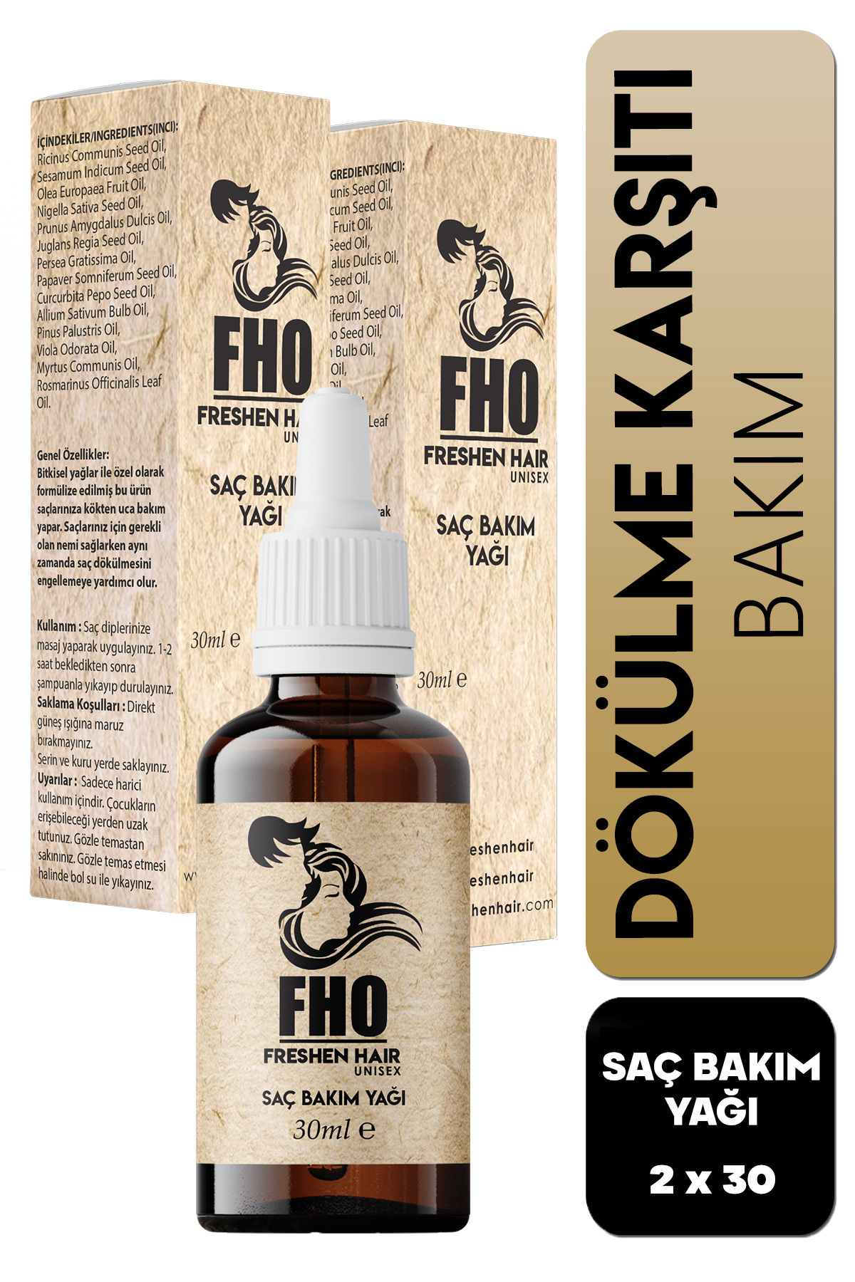 FHO Freshen Hair سرم مراقبت از موی گیاهی برای ریزش مو و رشد آهسته مو ۲ × ۳۰ میلیلیتر — FRH02