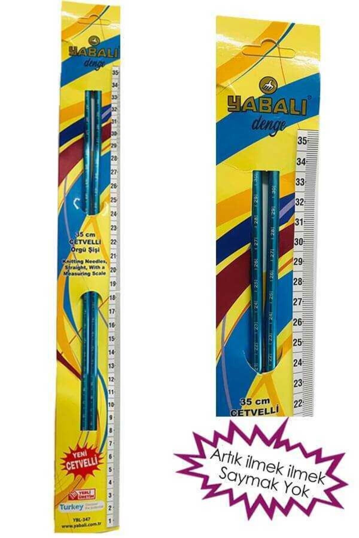 Yabalı-Ruler Knitted Skewer Set 35 Cm (NO:3/3.5/4/4.5/5/6) 6 Pieces No Need to Count Bowknot 2