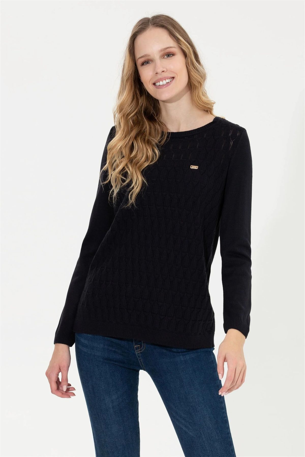 U.S. Polo Assn. Women s Navy Blue Sweater Trendyol