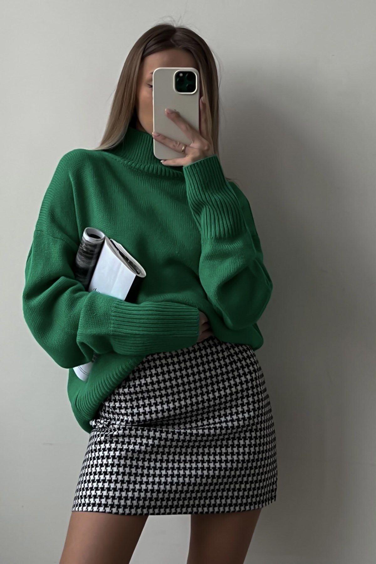 Girls green cheap turtleneck