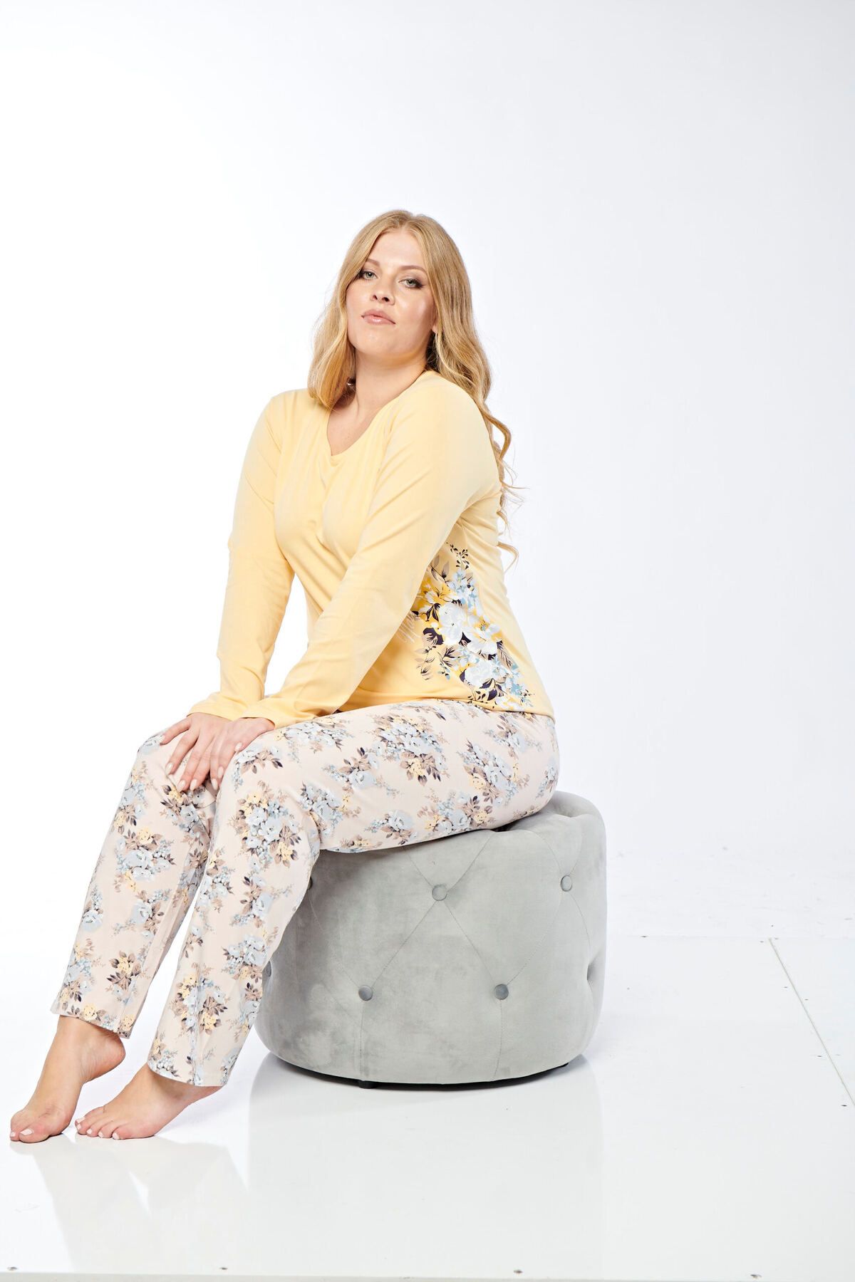 Rubina Secret-Set de pijamale cu mâneci lungi de mărime Plus 7