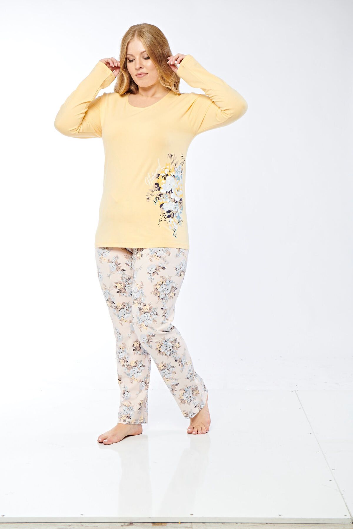 Rubina Secret-Set de pijamale cu mâneci lungi de mărime Plus 6