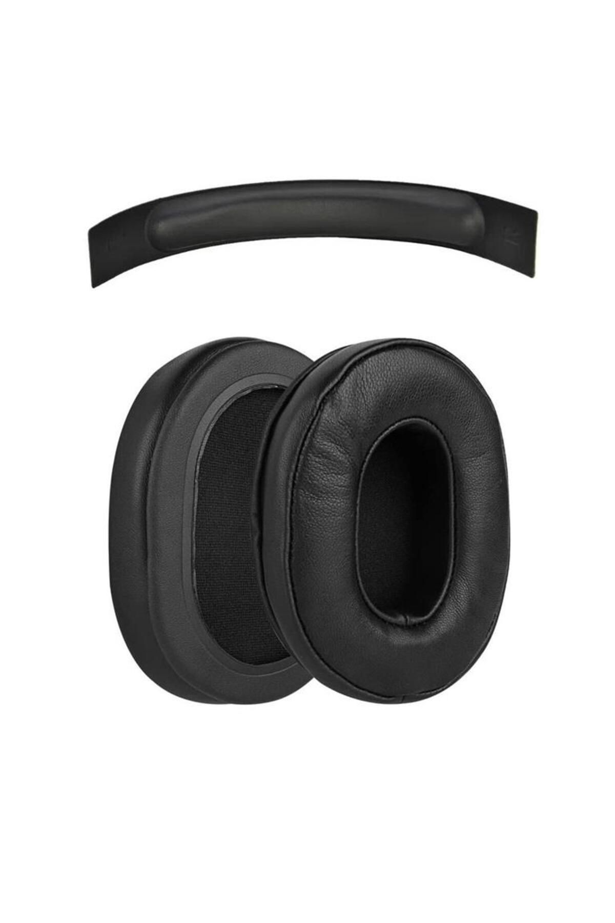Schulzz Steelseries Arctis 1 Uyumlu Deri Kulaklık Pedi ve Deri Kafa Koruma Bandı