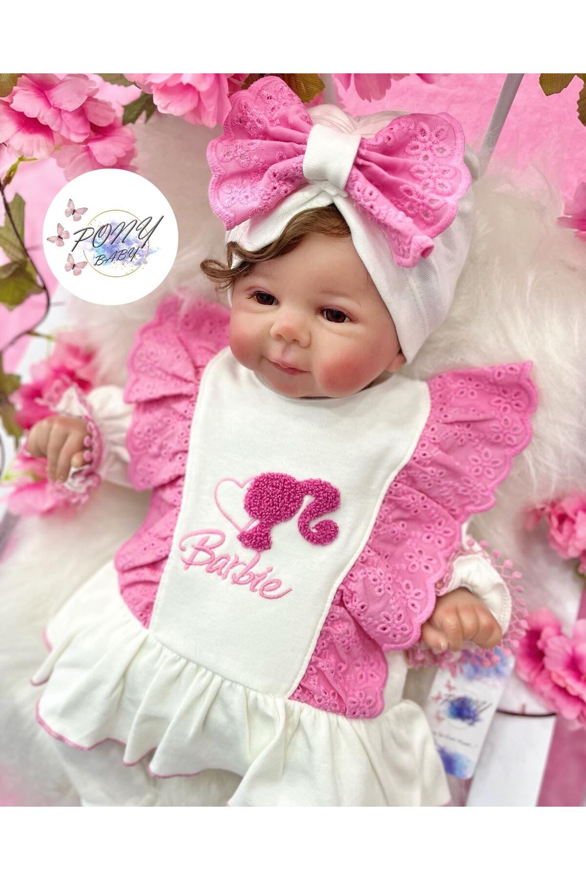 ست نوزادی دخترانه اکرو pony baby 'pony ile özel hisset' | PNY1708 اورجینال - تصویر 3