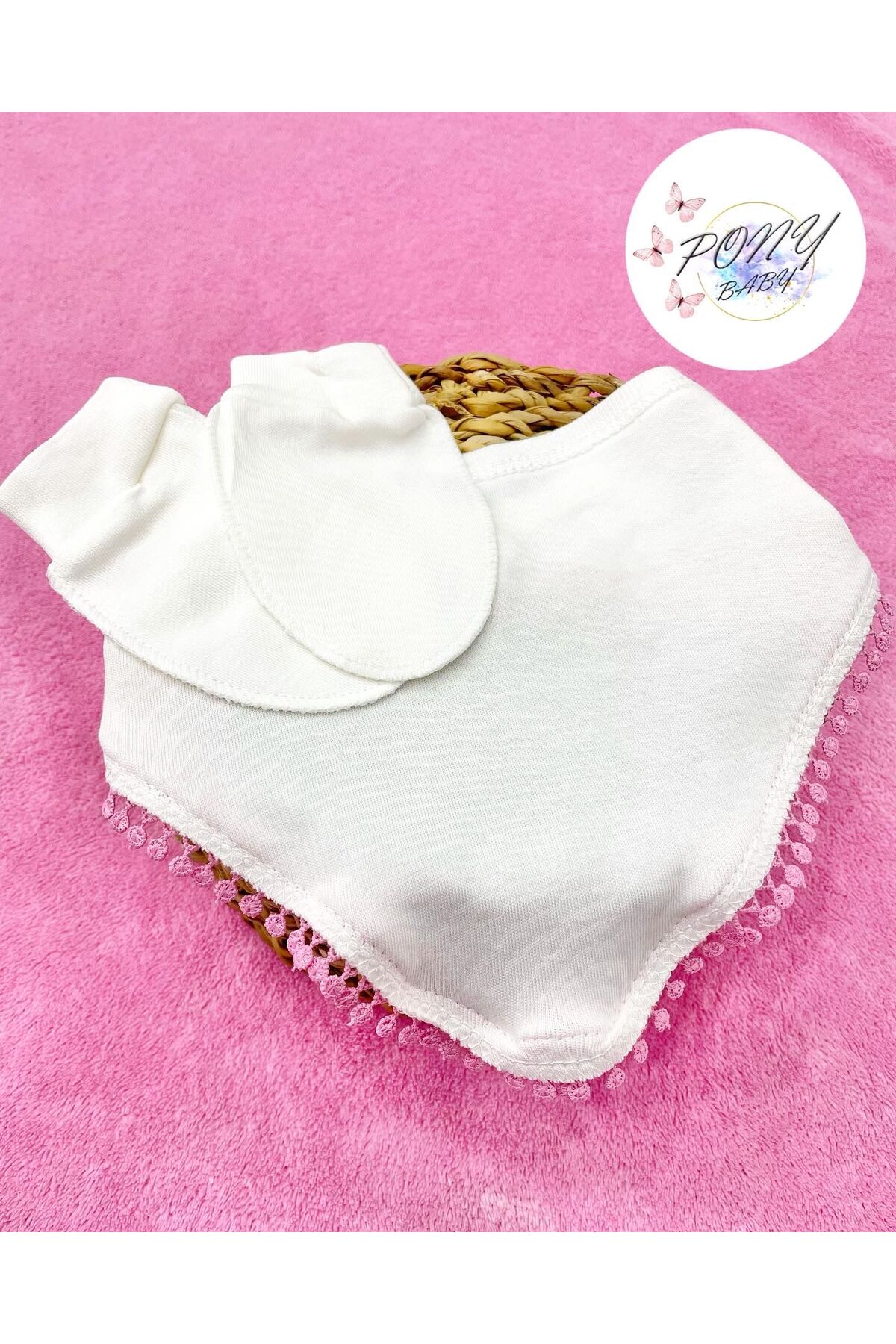 ست نوزادی دخترانه اکرو pony baby 'pony ile özel hisset' | PNY1708 اورجینال - تصویر 7