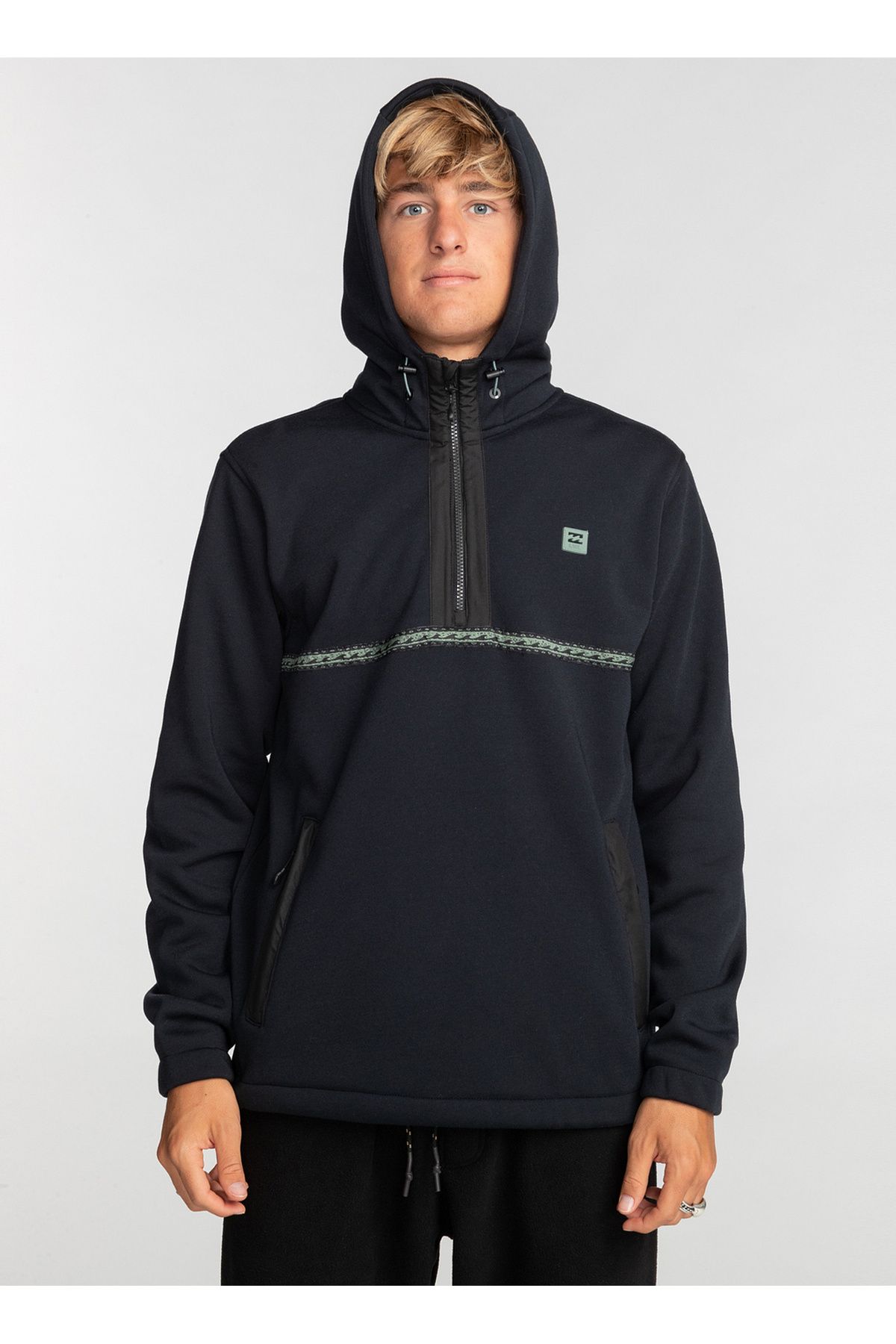 Billabong Billabong Siyah Erkek Kapu on Yaka Polar Sweatsh rt EBYFT00124 Pathfinder Pullover Erkek Giyim