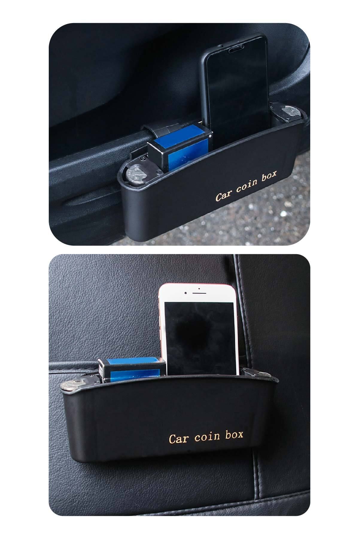 FRT Ottoman-Car Door Side Pocket Storage Box with Automatic Coin Compartment 5