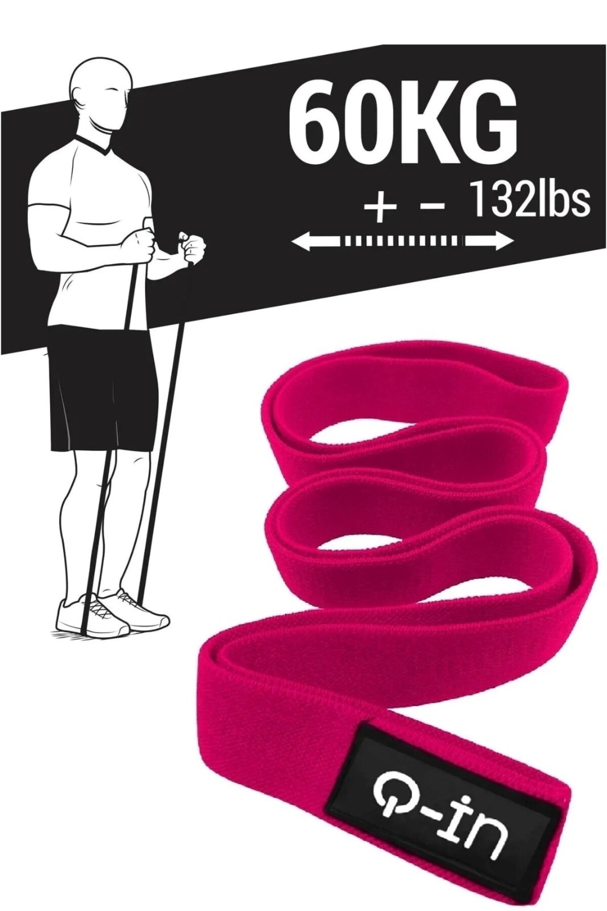 Monark CKSpor 60 Kg Çift Sert Loop Direnç Bandı / Barfiks Lastiği Süper Loop Bandı