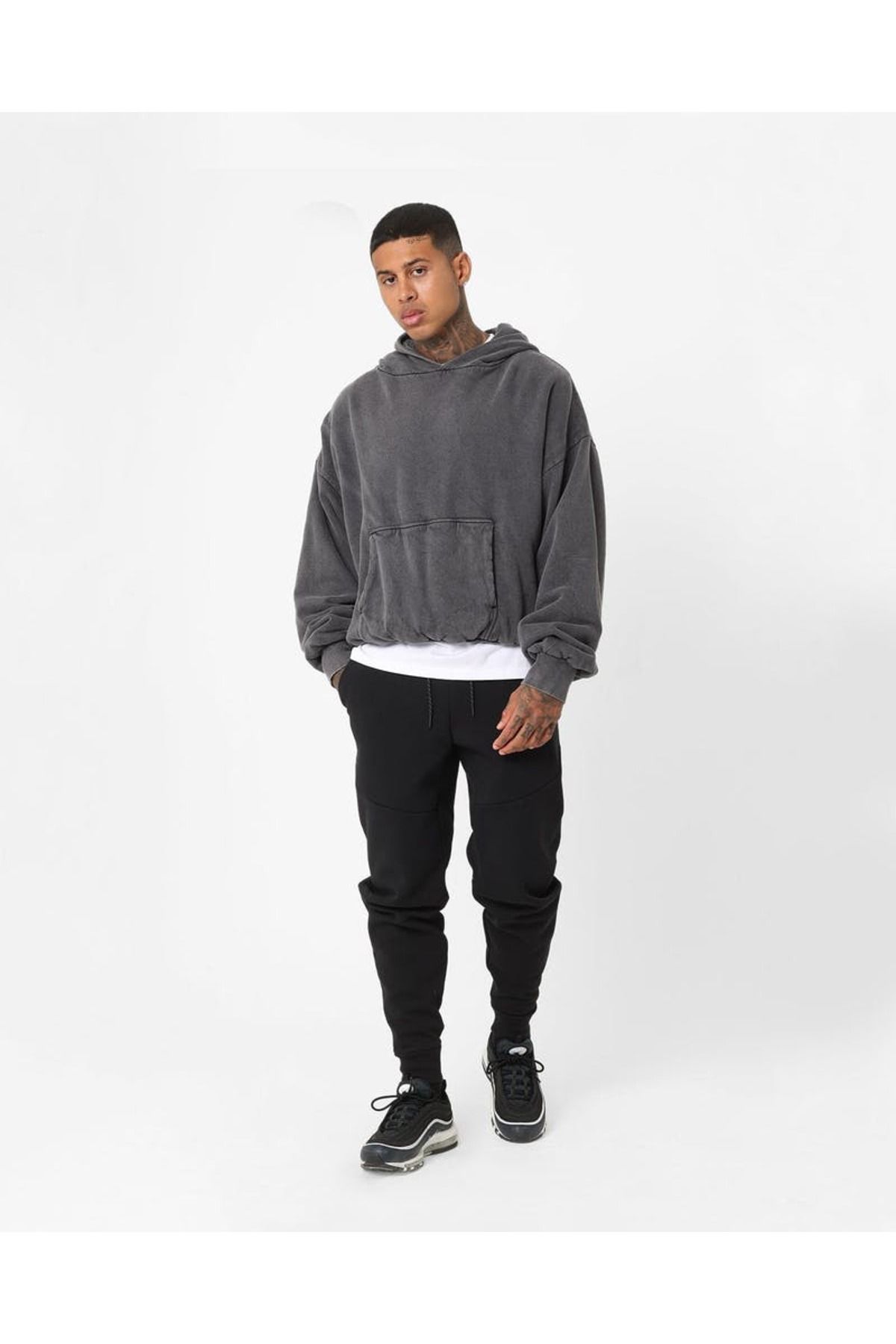 All black shop tech fleece tracksuit