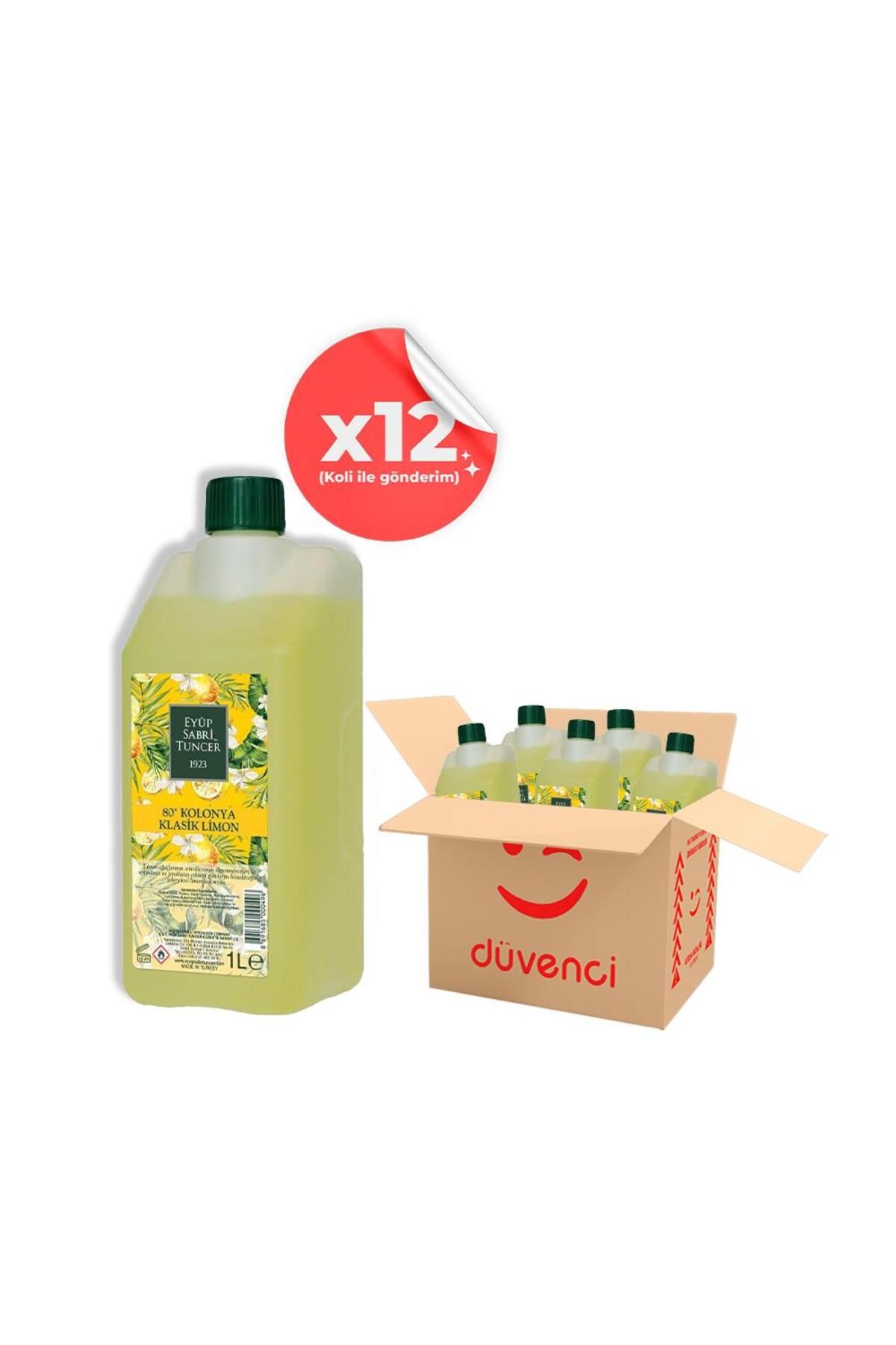 بطری پرکننده ادکلن کلاسیک لیمو 1 L x 12 Eyüp Sabri Tuncer