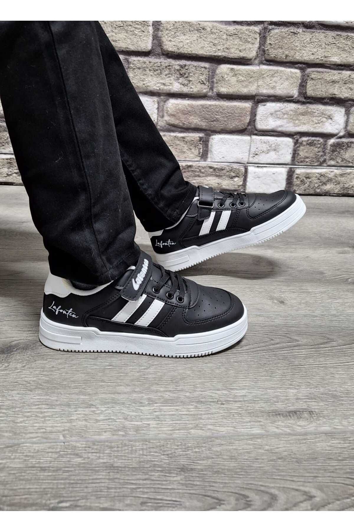 Black and white 2025 striped 'running shoes