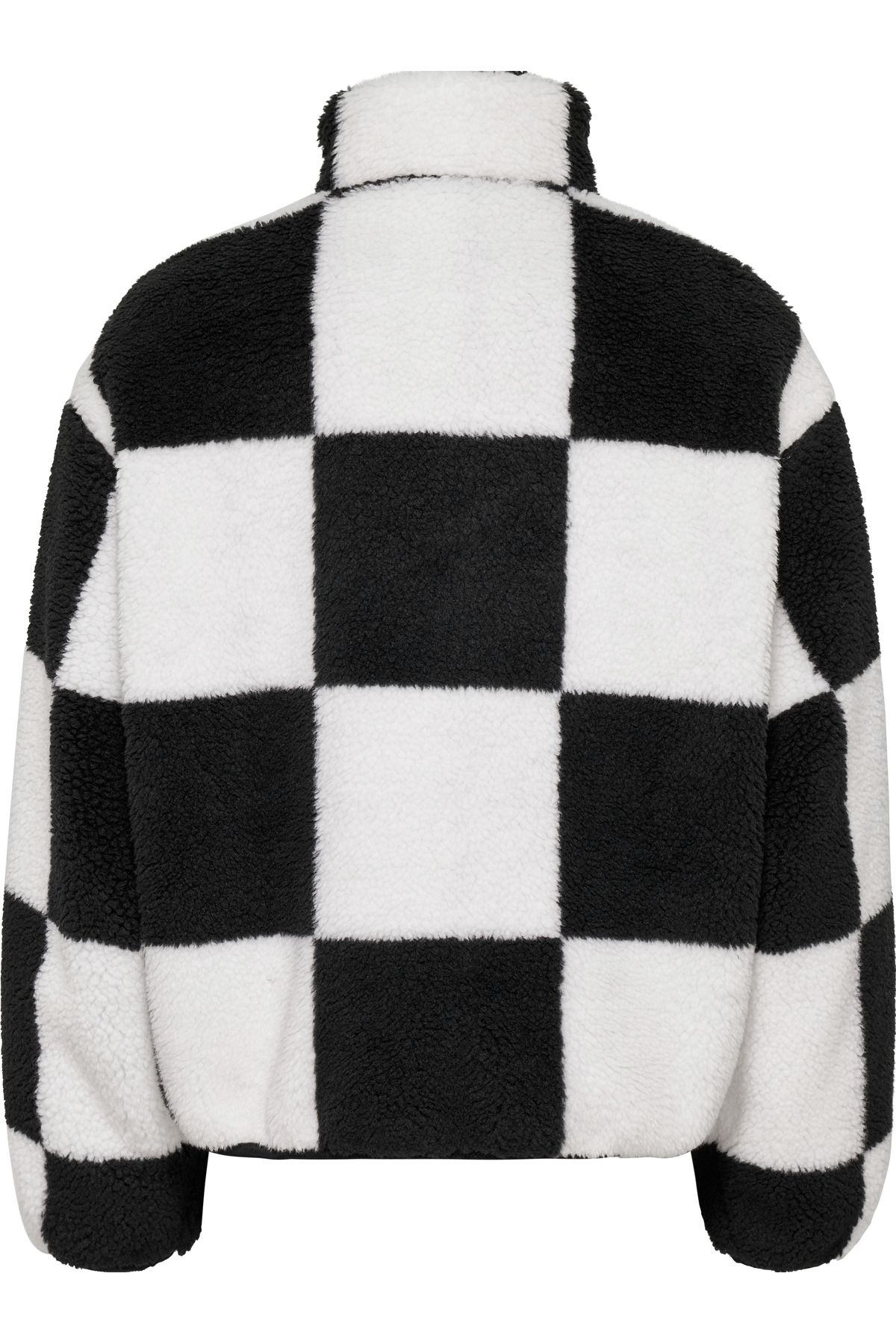 Black and white deals checkered raincoat