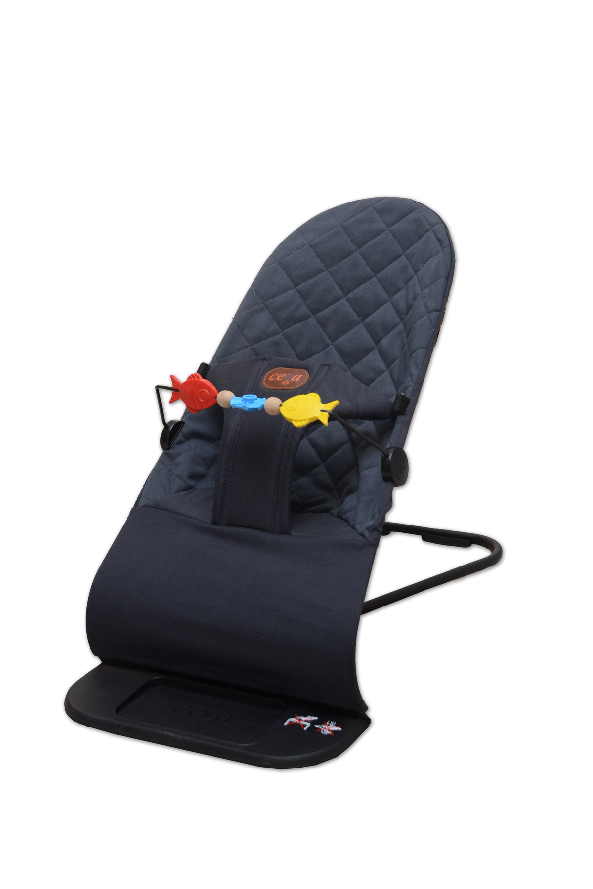 cega bebek Ana Kucağı Kademeli -sallanır - Koyu Gri - Baby Bouncer-oyuncak Aparatı Hediyelidir.