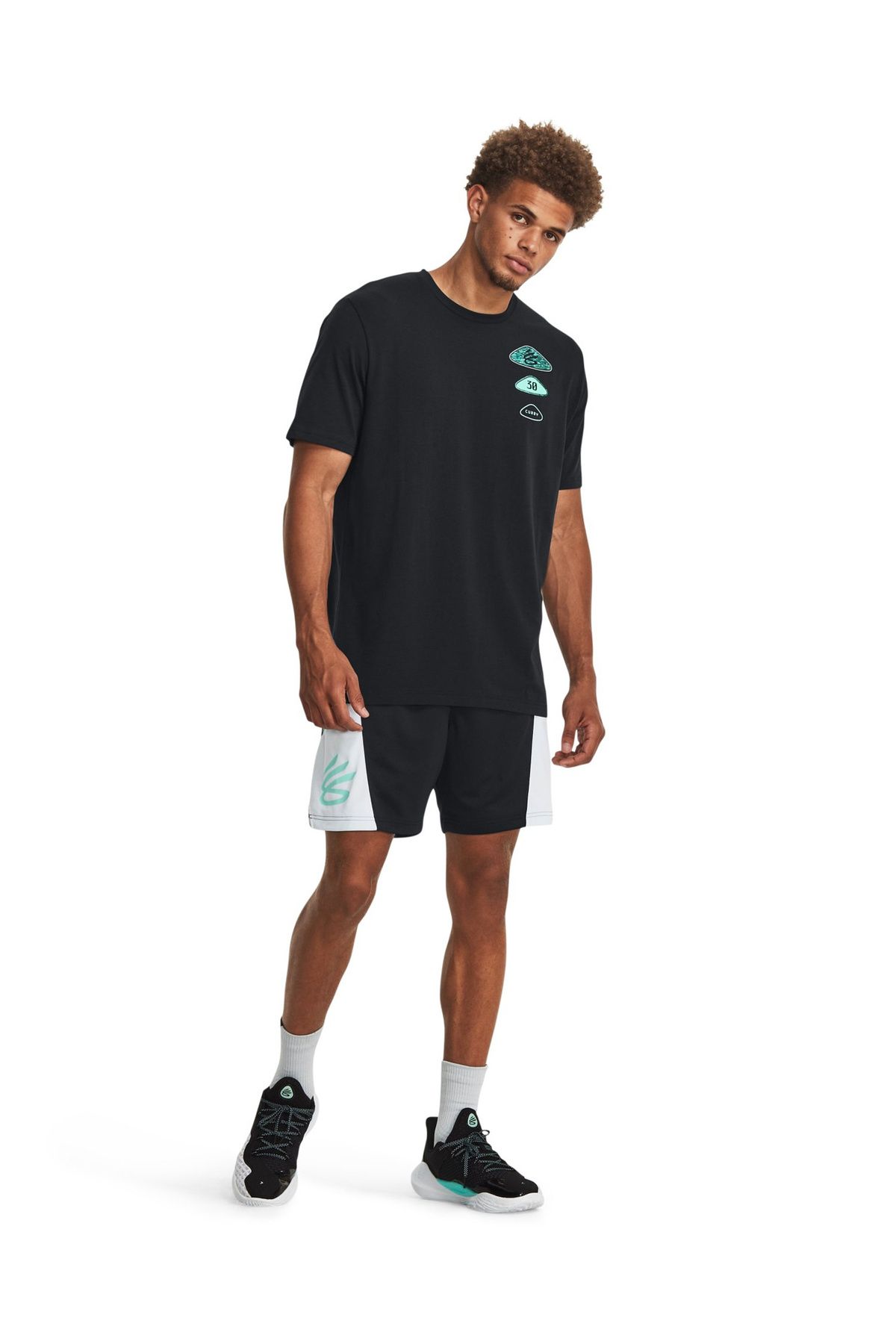 تی شرت مشکی مردانه سیاه 1380362 001 UA Curry Championship s Under Armour