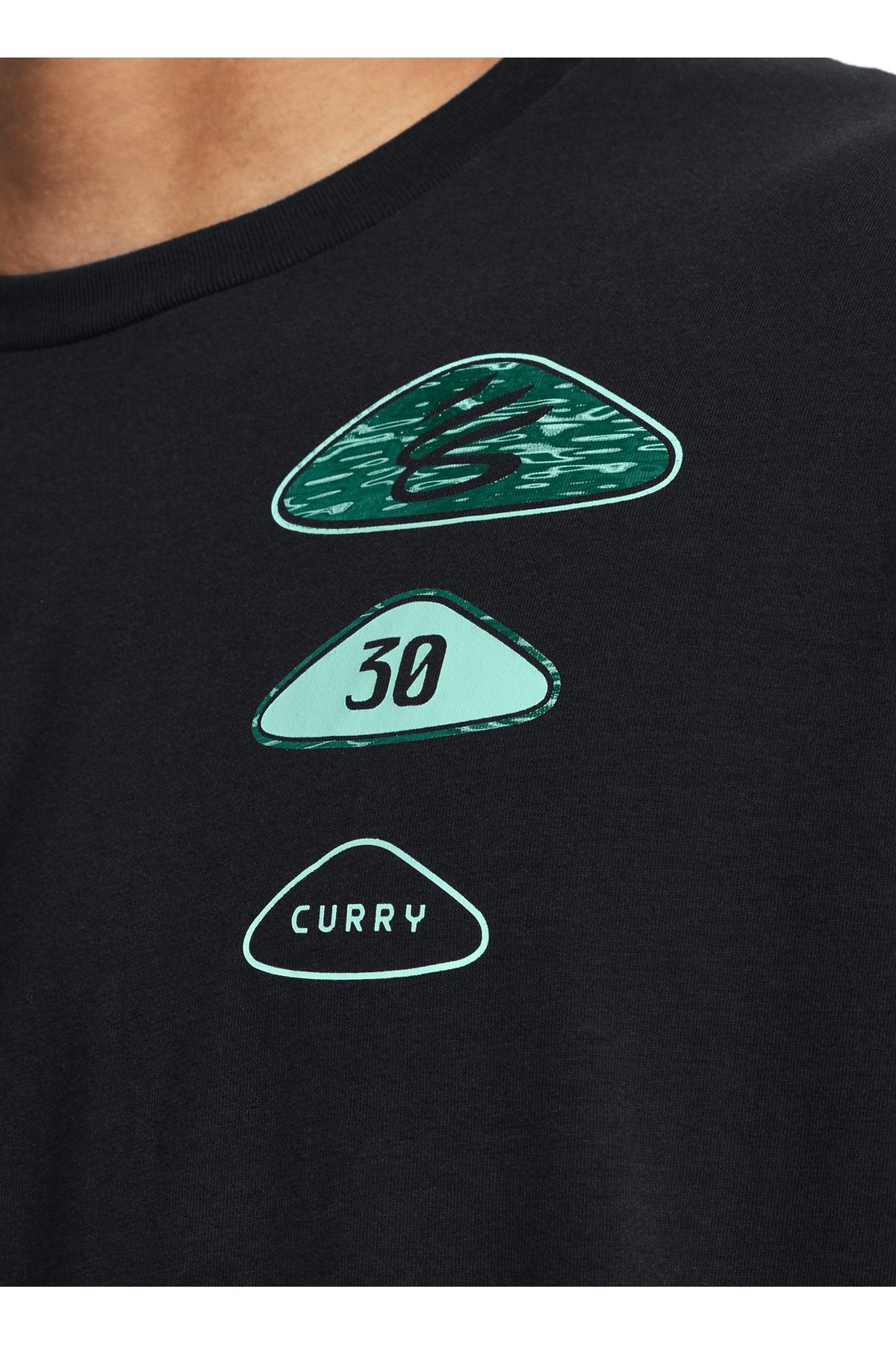 تی شرت مشکی مردانه سیاه 1380362 001 UA Curry Championship s Under Armour
