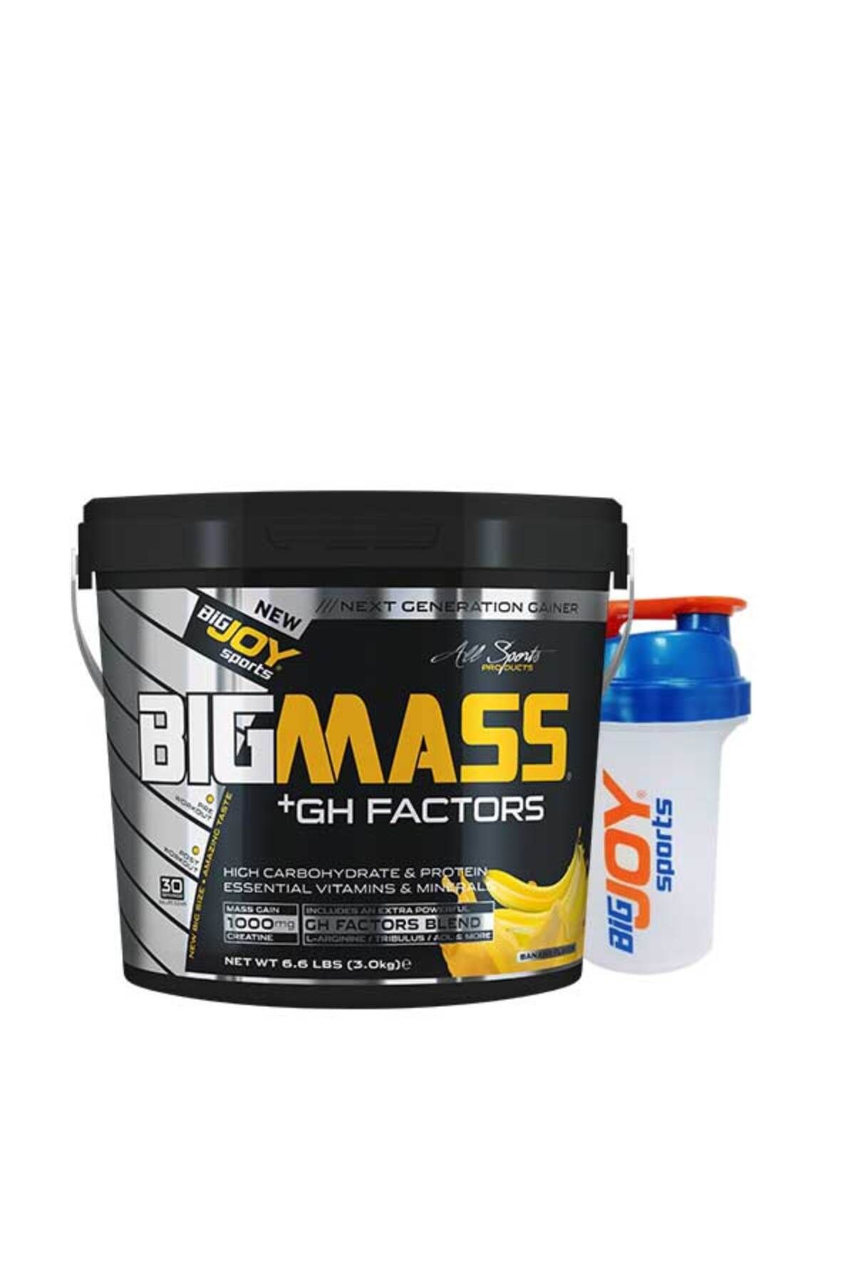 Bigjoy Sports Bigmass Gh Factors Mass Gainer 3 Kg Muz Aroma Karbonhidrat Tozu High Carbonhidrate&protein&vitamins 11143