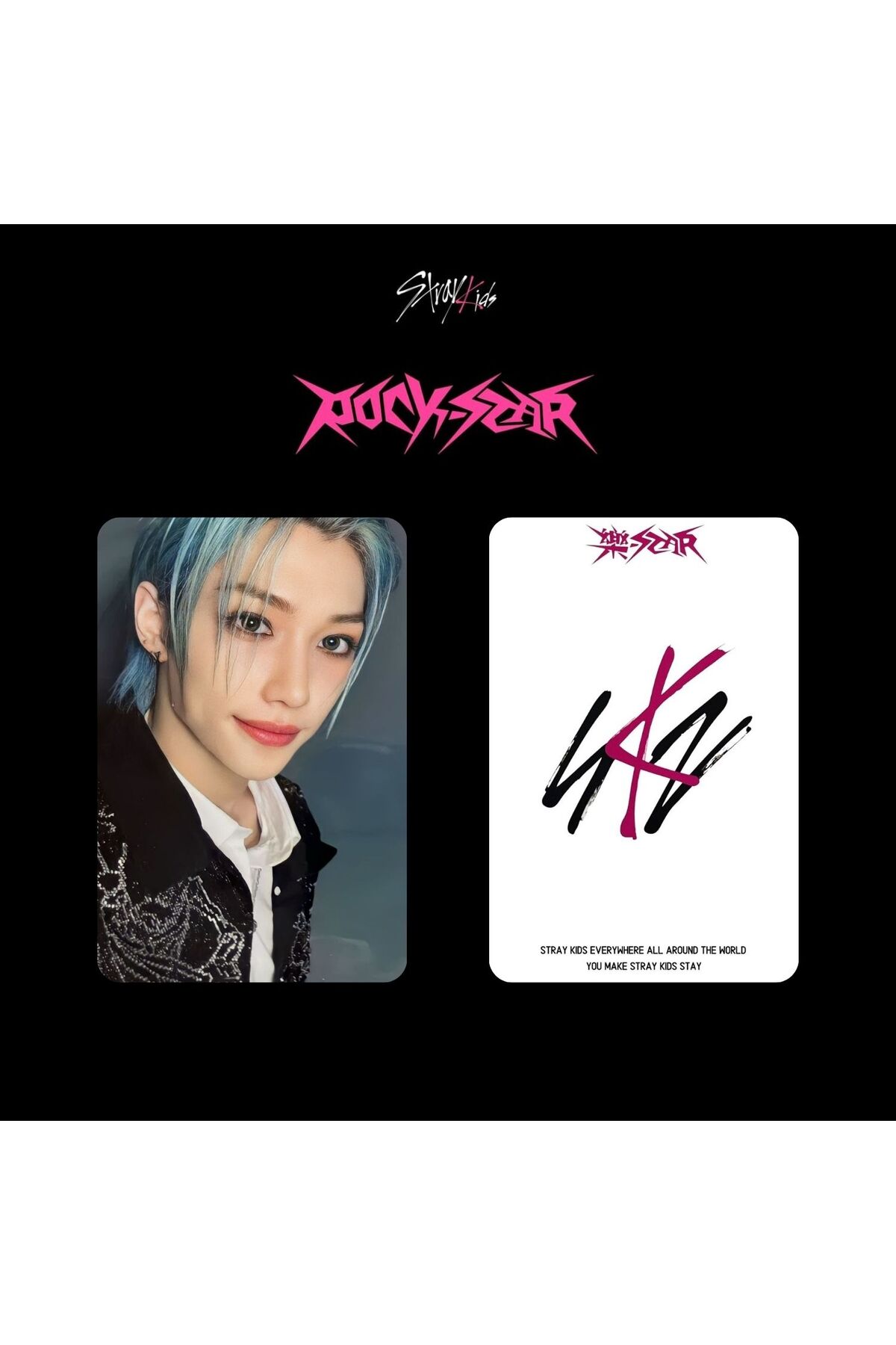 Kpop Dünyasi STRAY KIDS Felix '' Rock Star '' Albüm PC Set