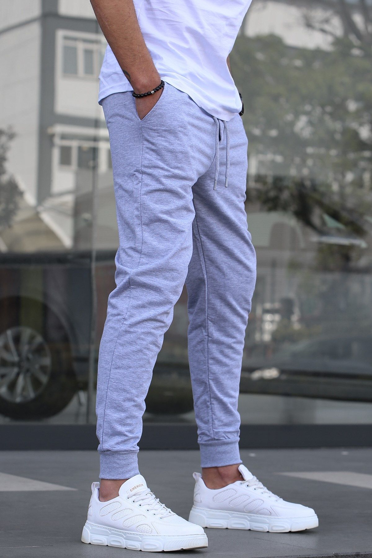 Light grey 2025 mens tracksuit