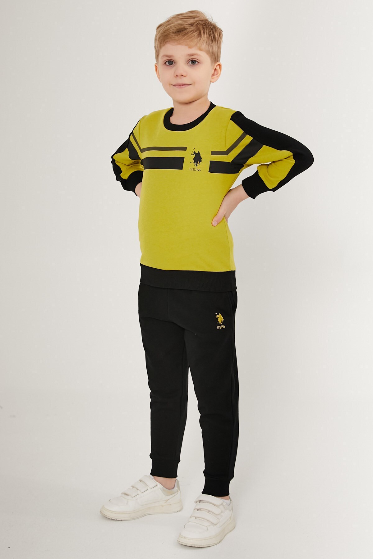 شلوار گرمکن پسرانه سبز یو اس پولوU.S. Polo Assn. | PRA-9571382-030556 اورجینال - تصویر 3